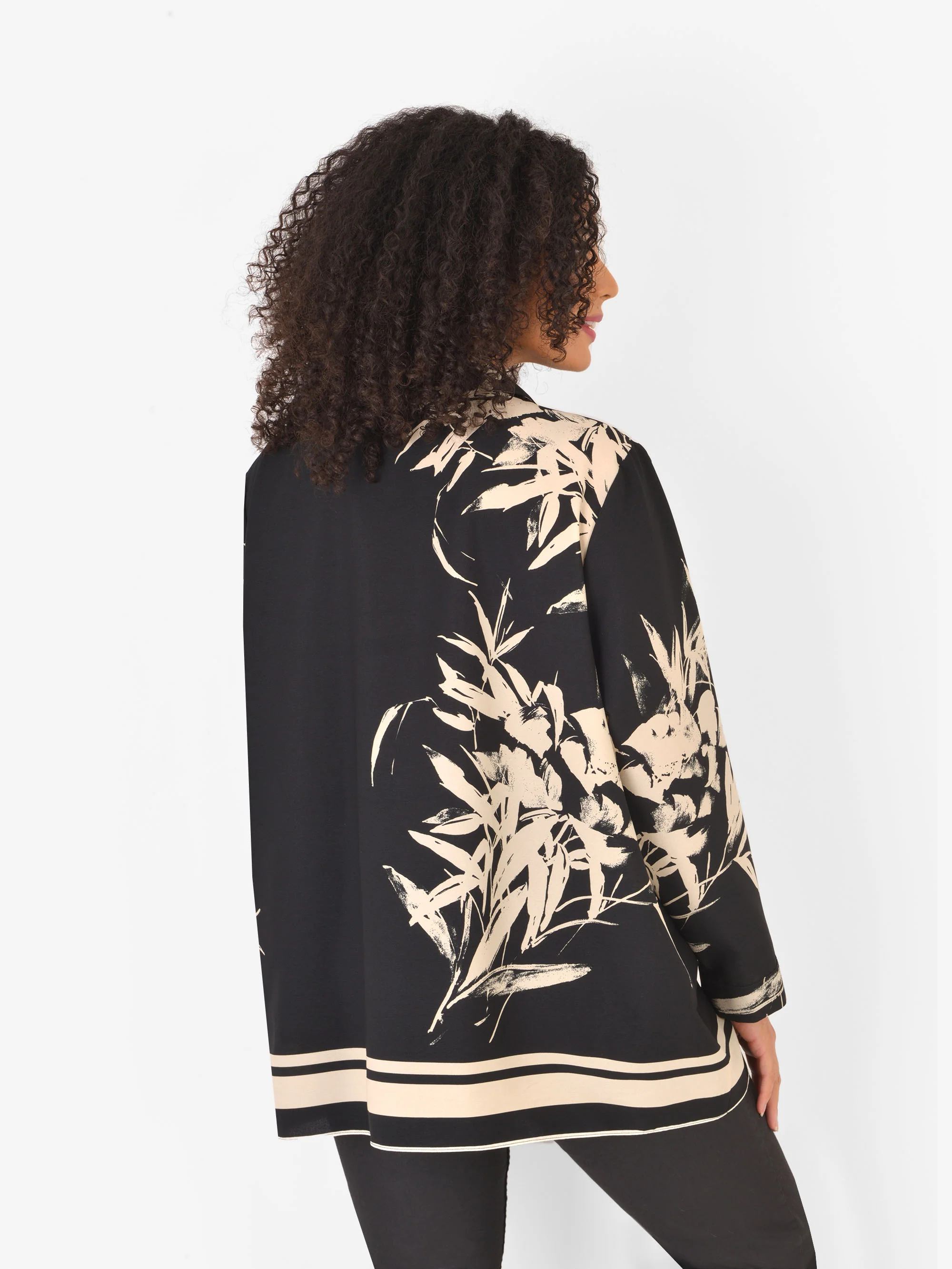 Abstract Border Print Shirt - Image 3