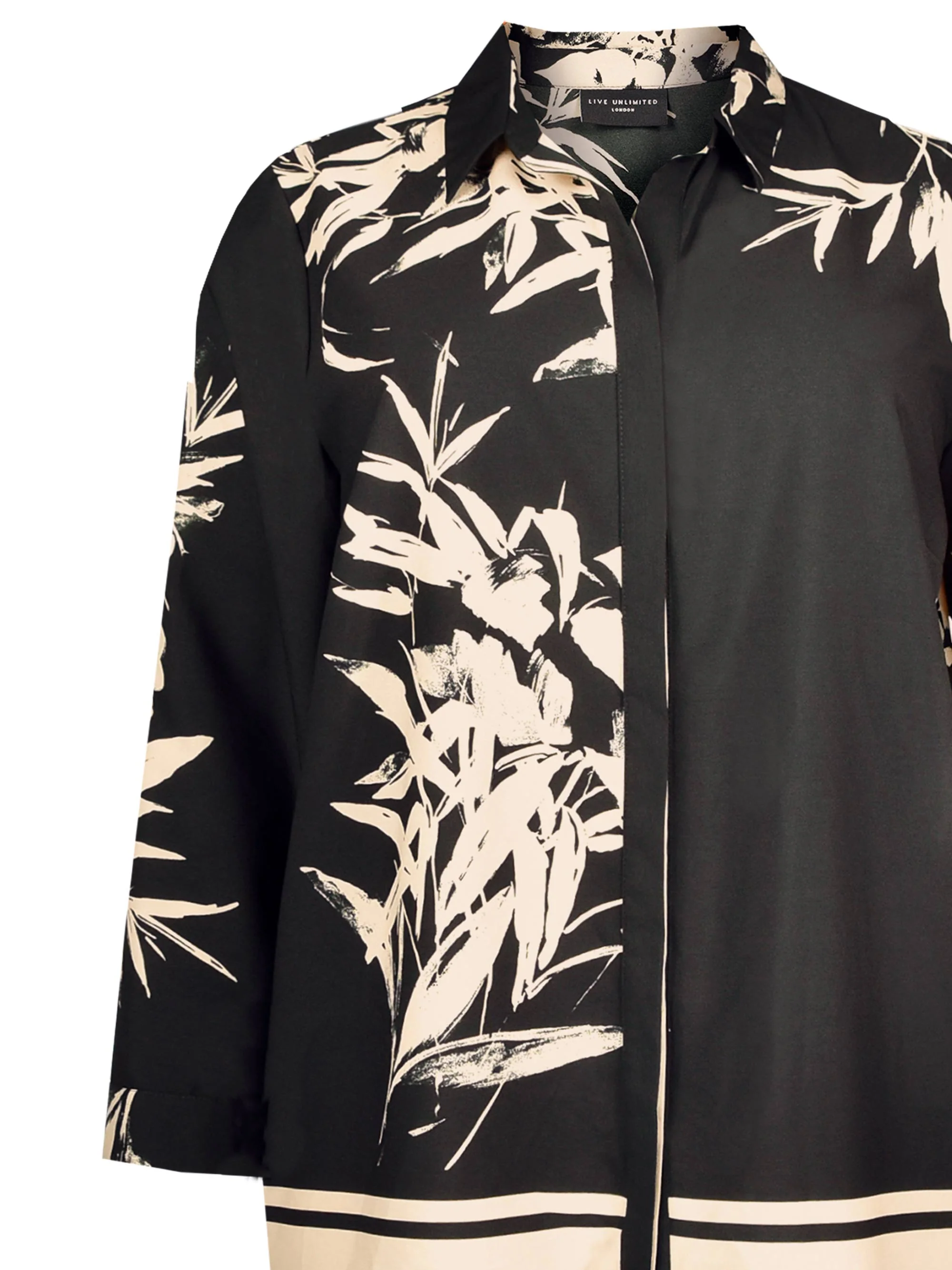 Abstract Border Print Shirt - Image 6