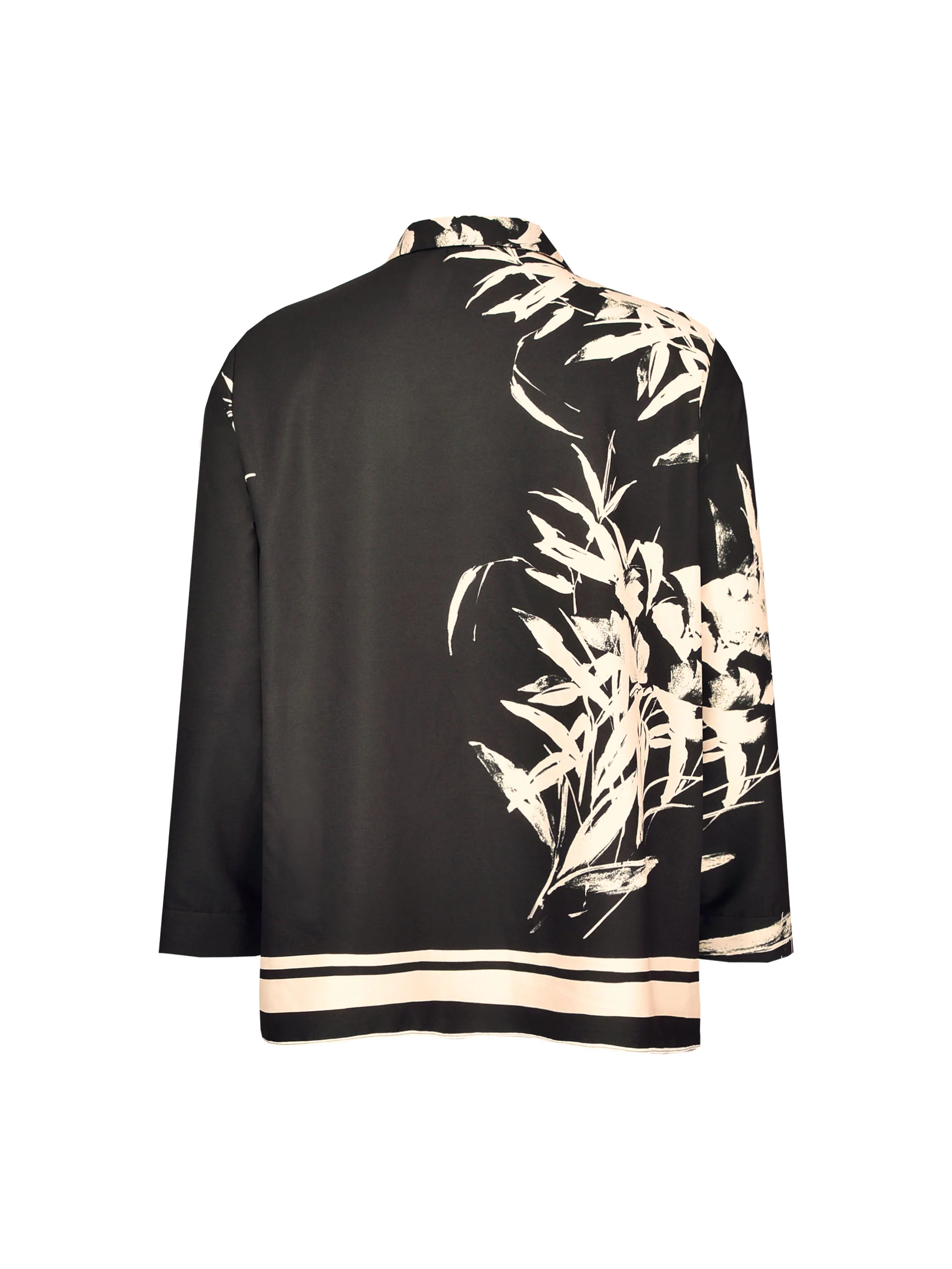 Abstract Border Print Shirt - Image 7
