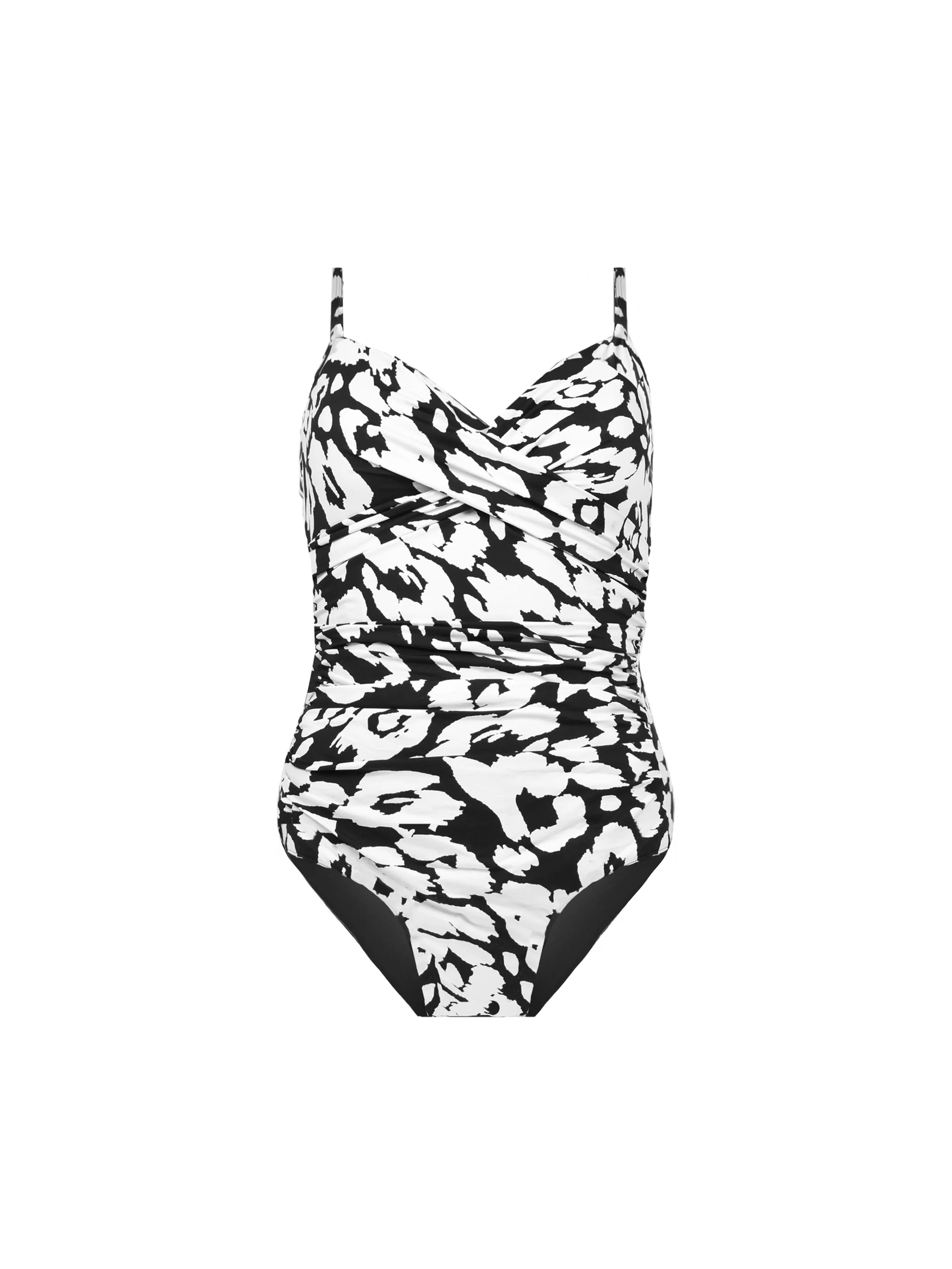 Animal Print Cross Front Swimsuit - Image 5