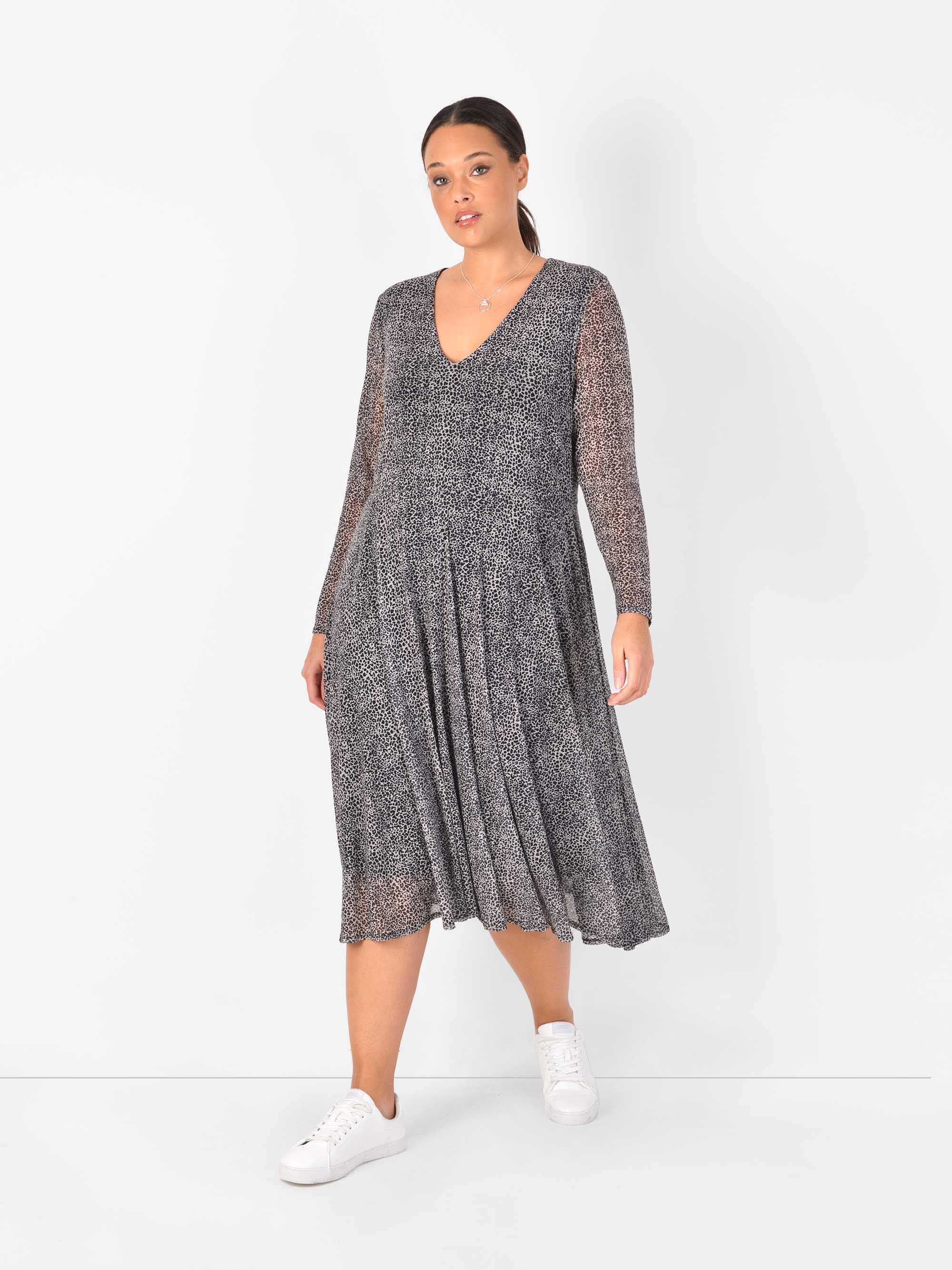 Animal Print Mesh Dress - Image 2