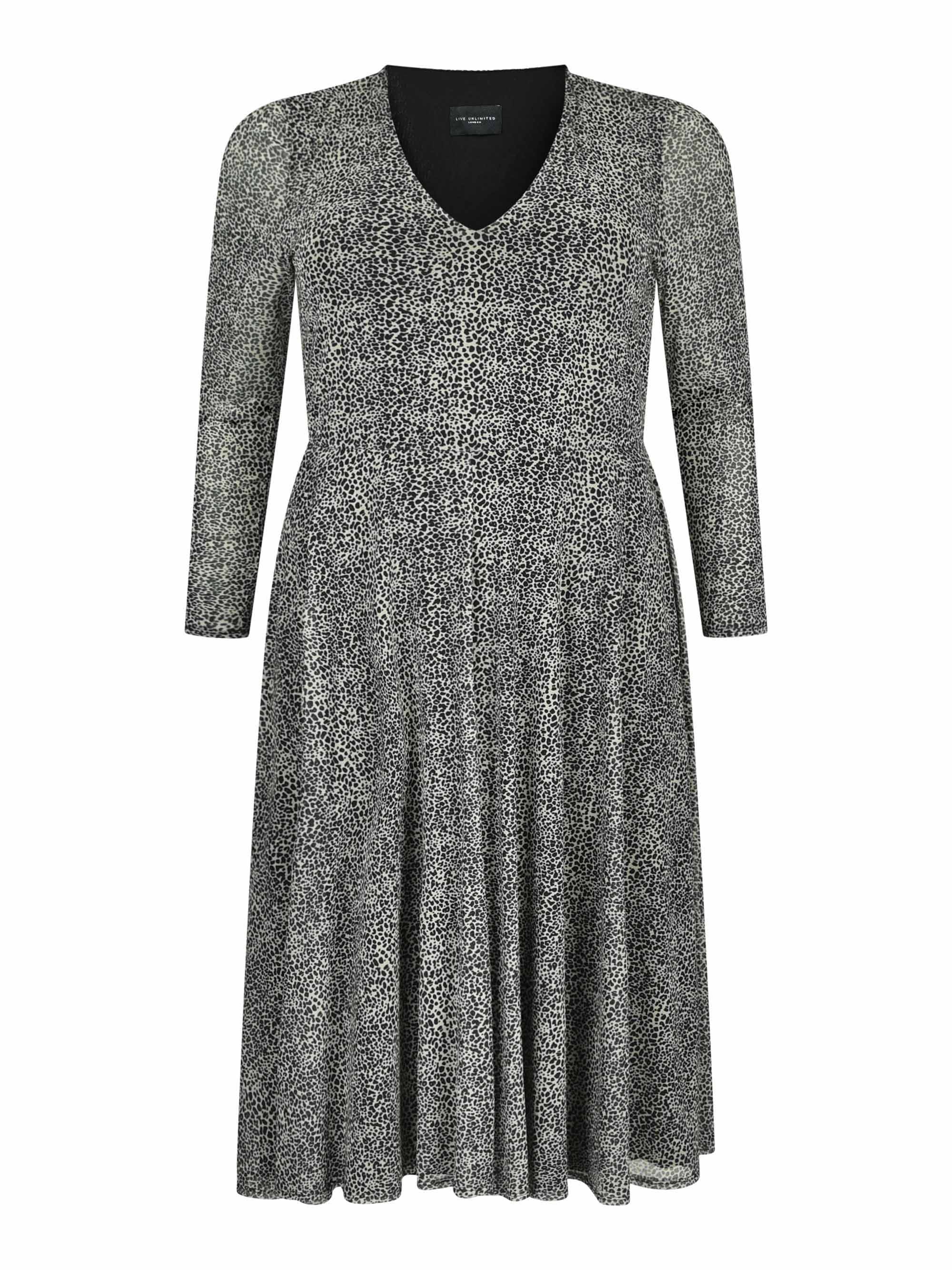 Animal Print Mesh Dress - Image 5
