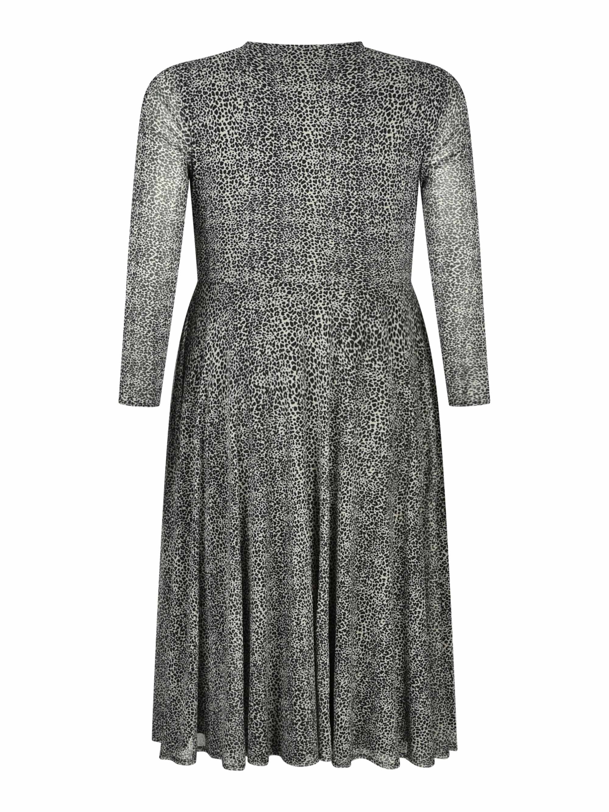 Animal Print Mesh Dress - Image 6