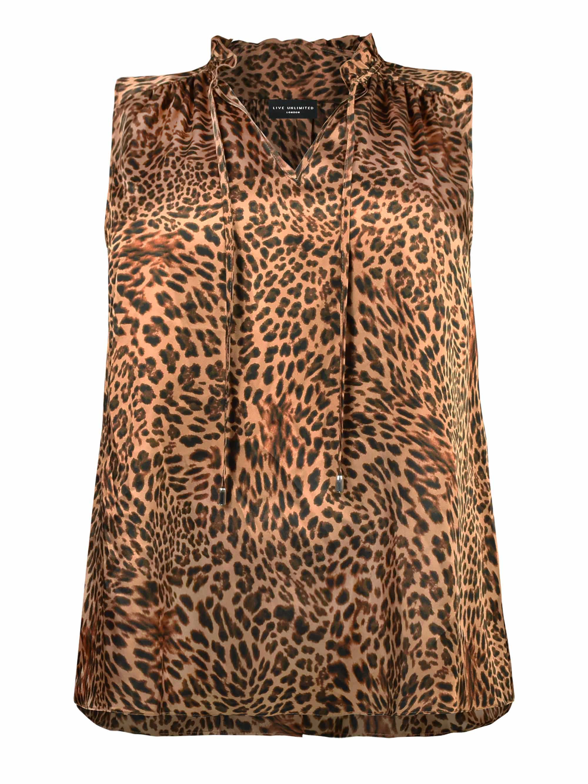 Animal Print Sleeveless Top - Image 4