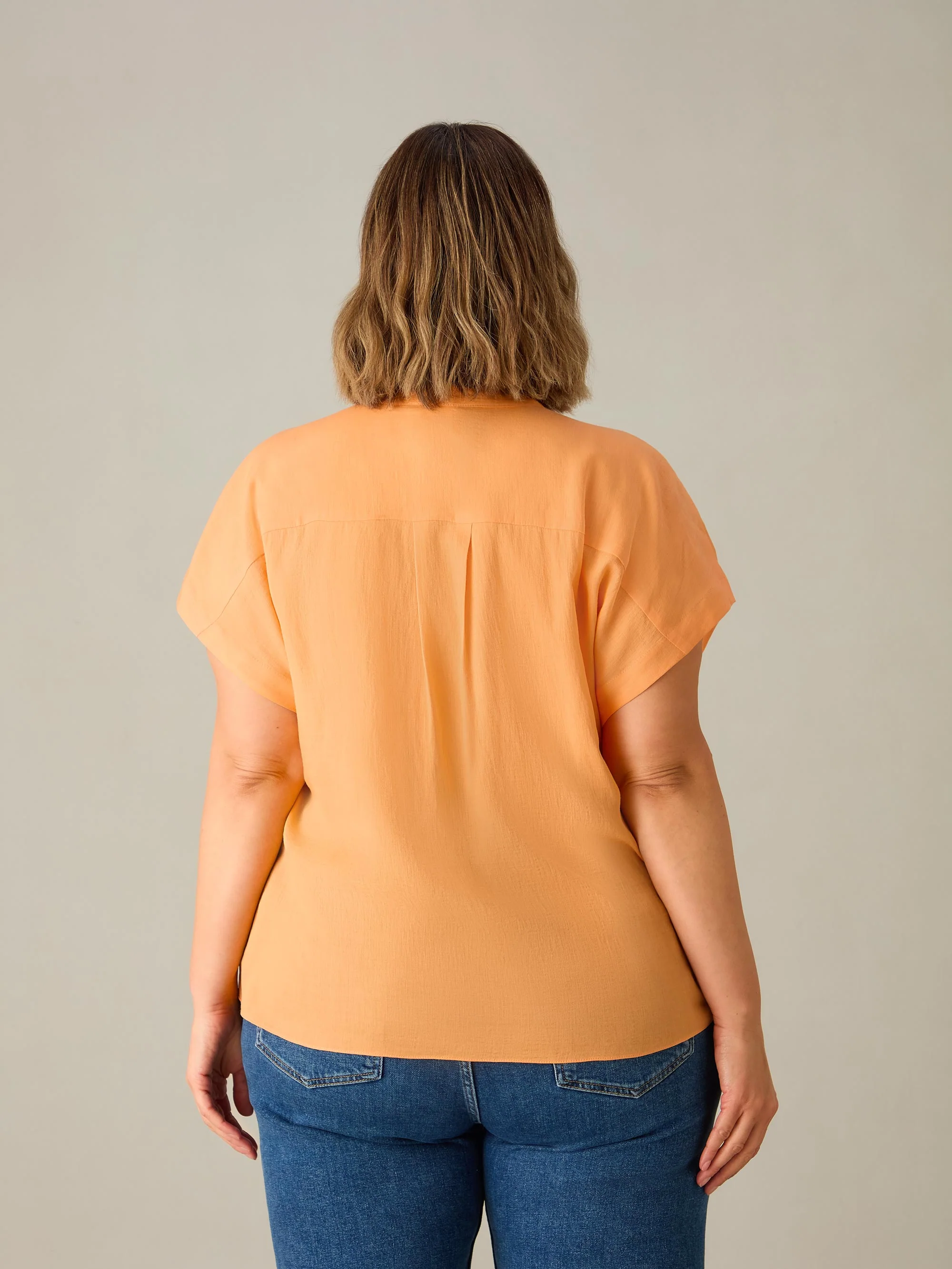 Apricot Short Sleeve Button Shirt - Image 4