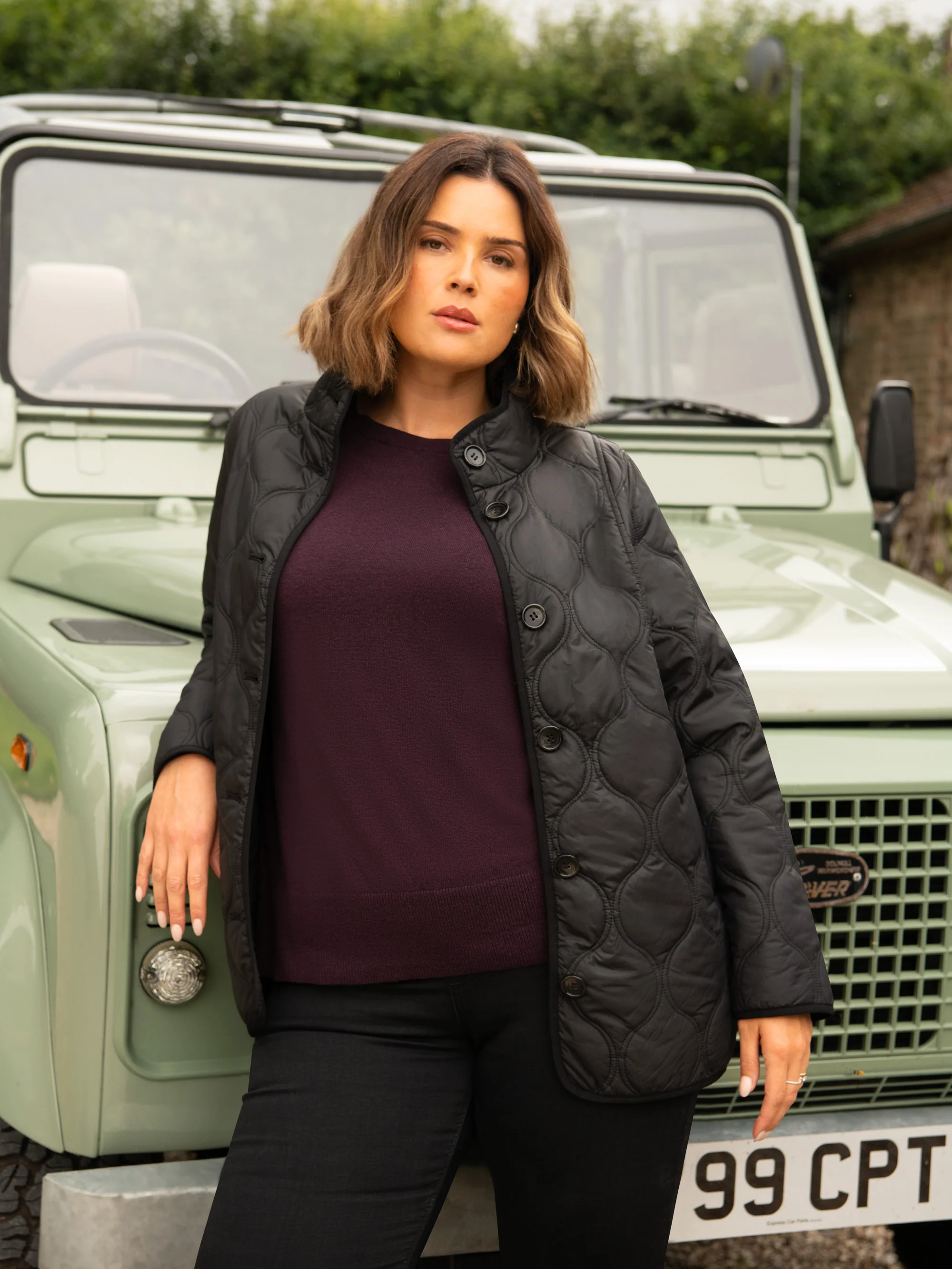 Aubergine Scoop Neck Jumper - Image 5