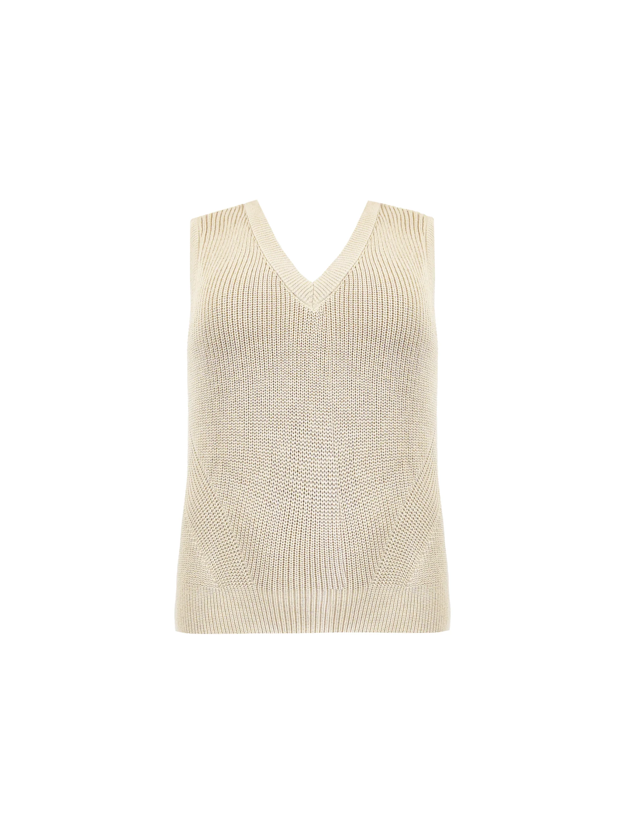Beige Knitted Vest - Image 5