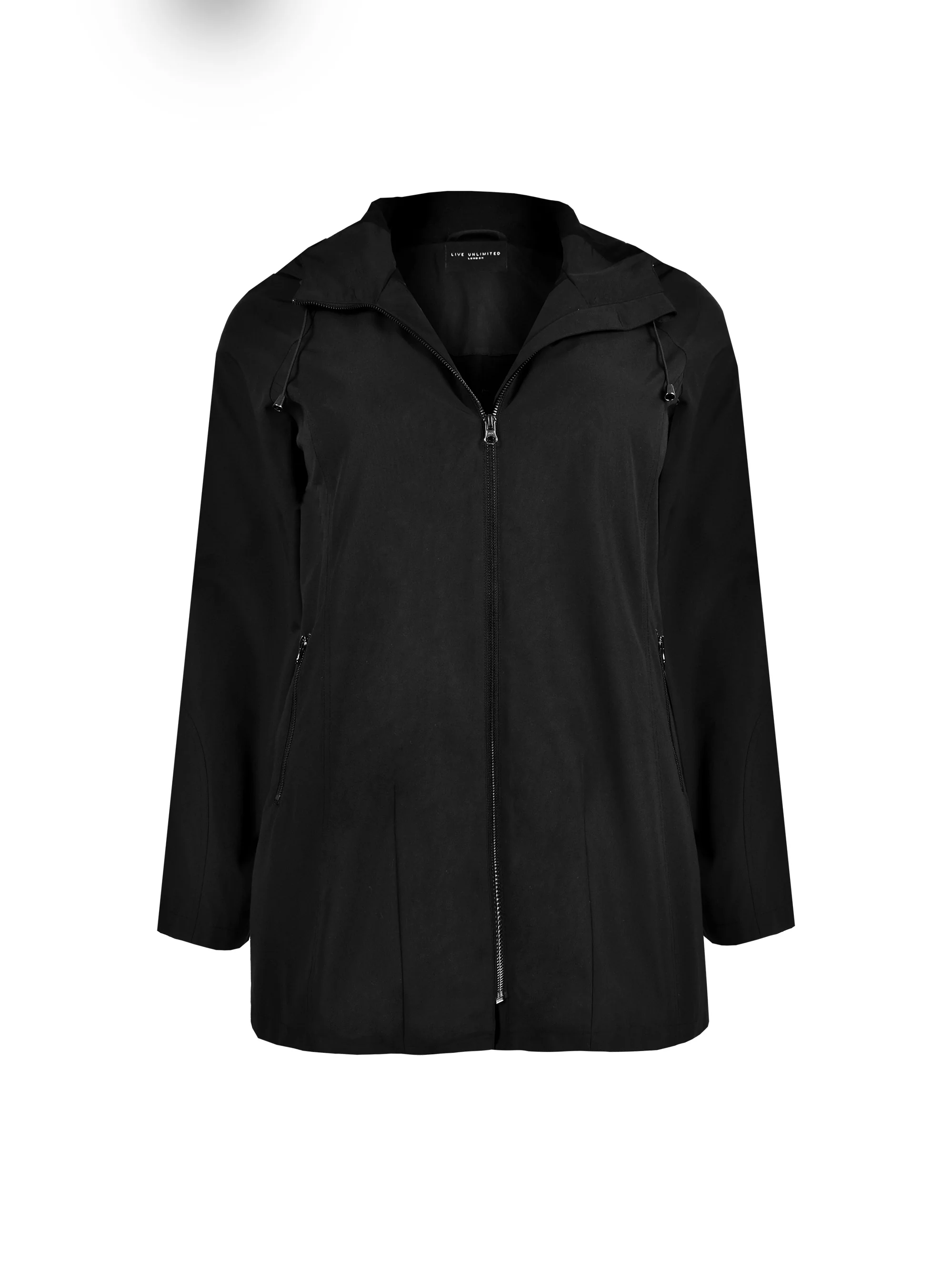 Black A-line Raincoat - Image 3