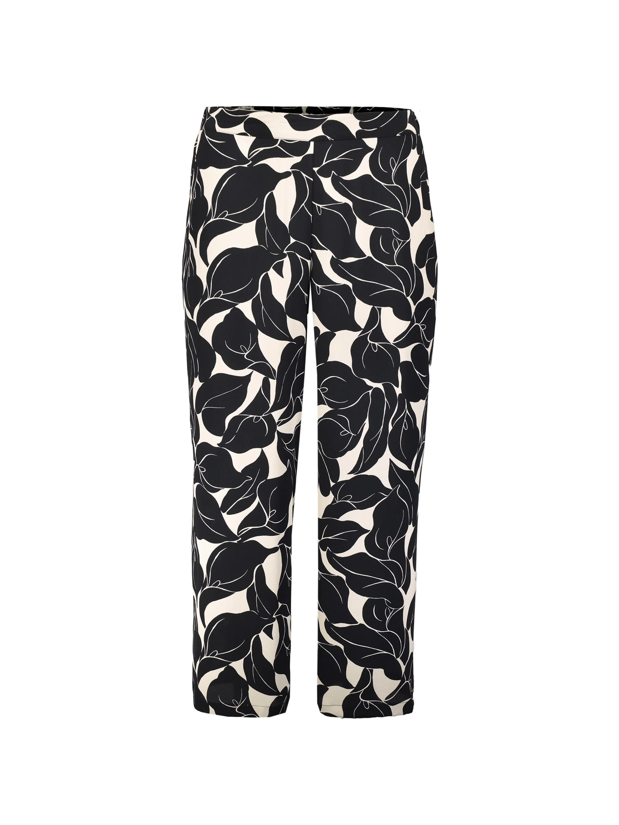 Mono Floral Wideleg Trouser with Pockets - Image 6