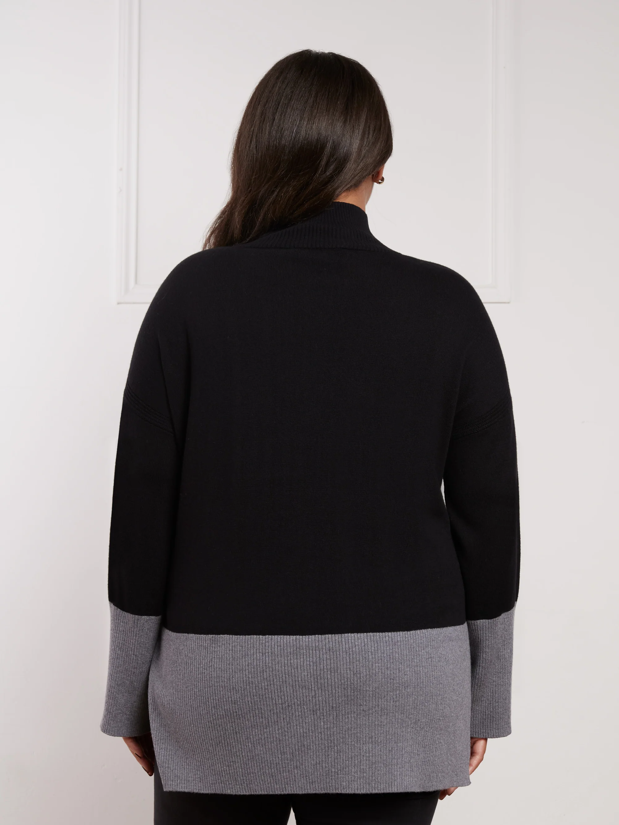 Black And Grey Blocked Jumper - Image 5