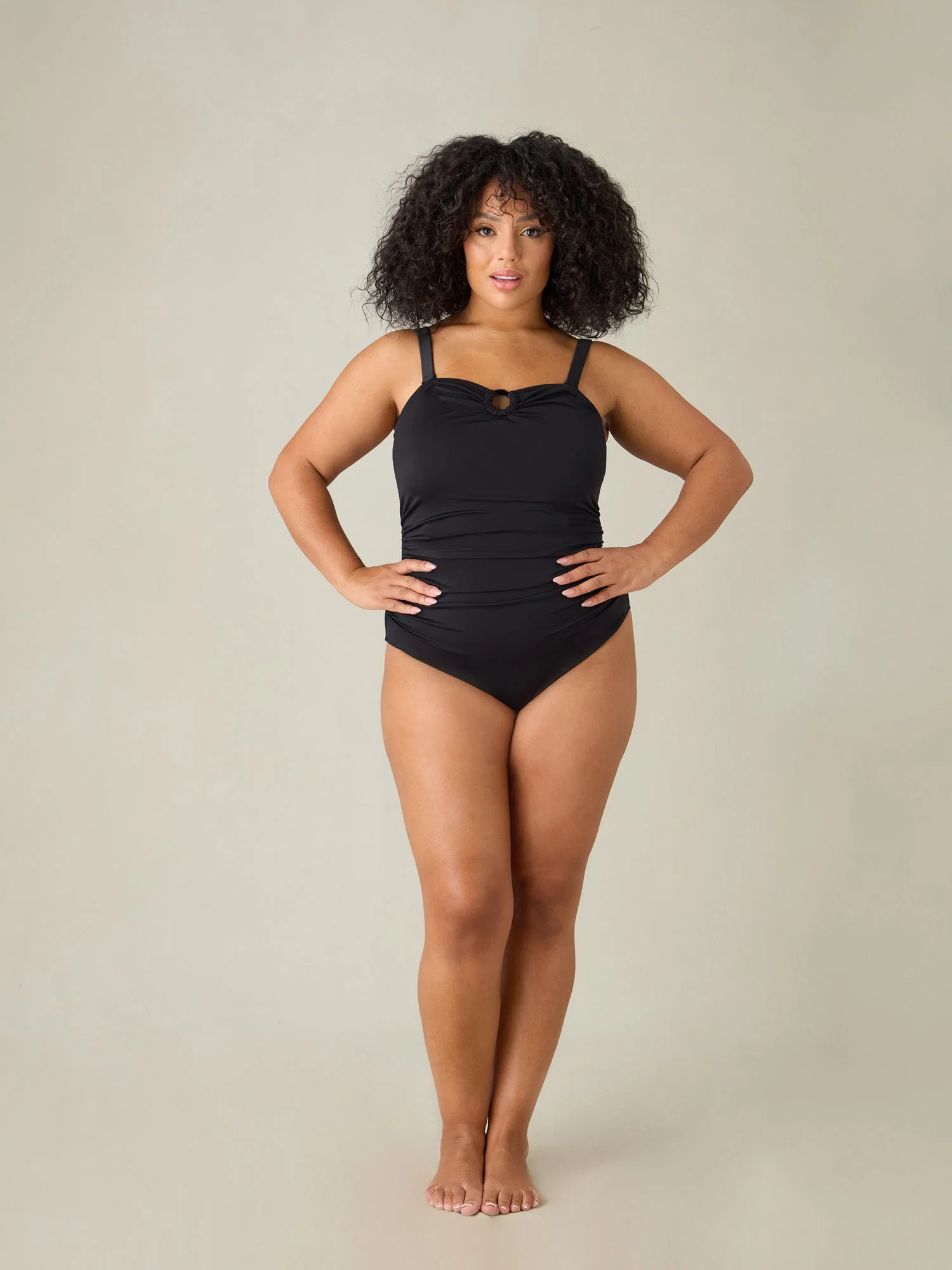 Black Bandeau Swimsuit - Image 3