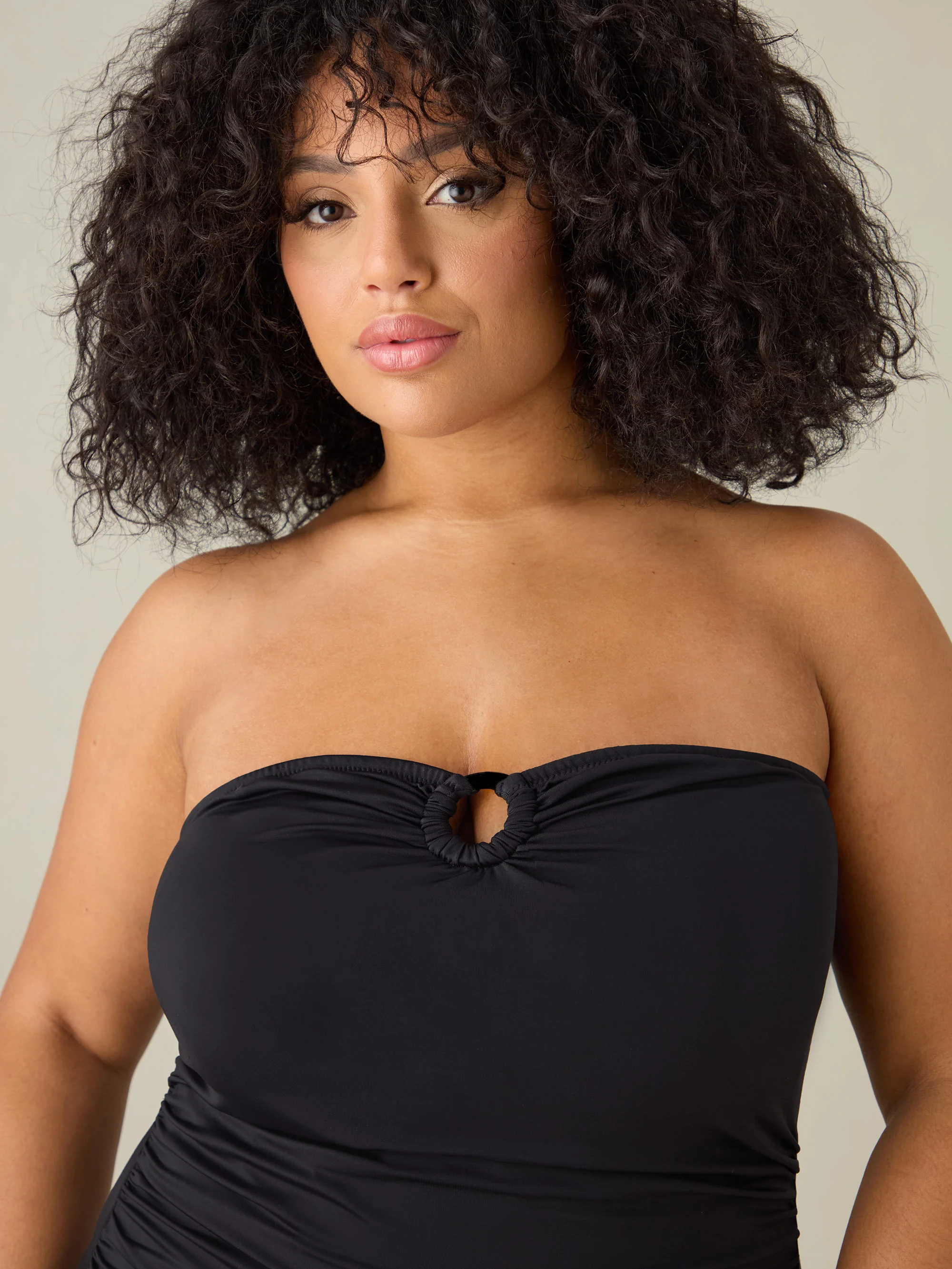 Black Bandeau Swimsuit - Image 4