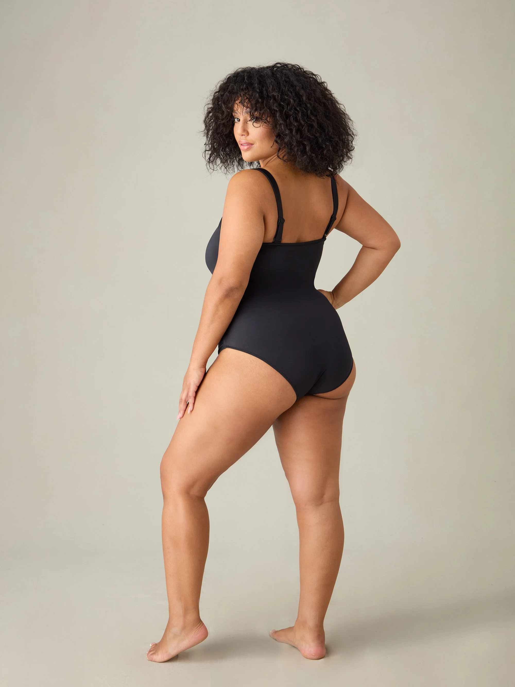 Black Bandeau Swimsuit - Image 5