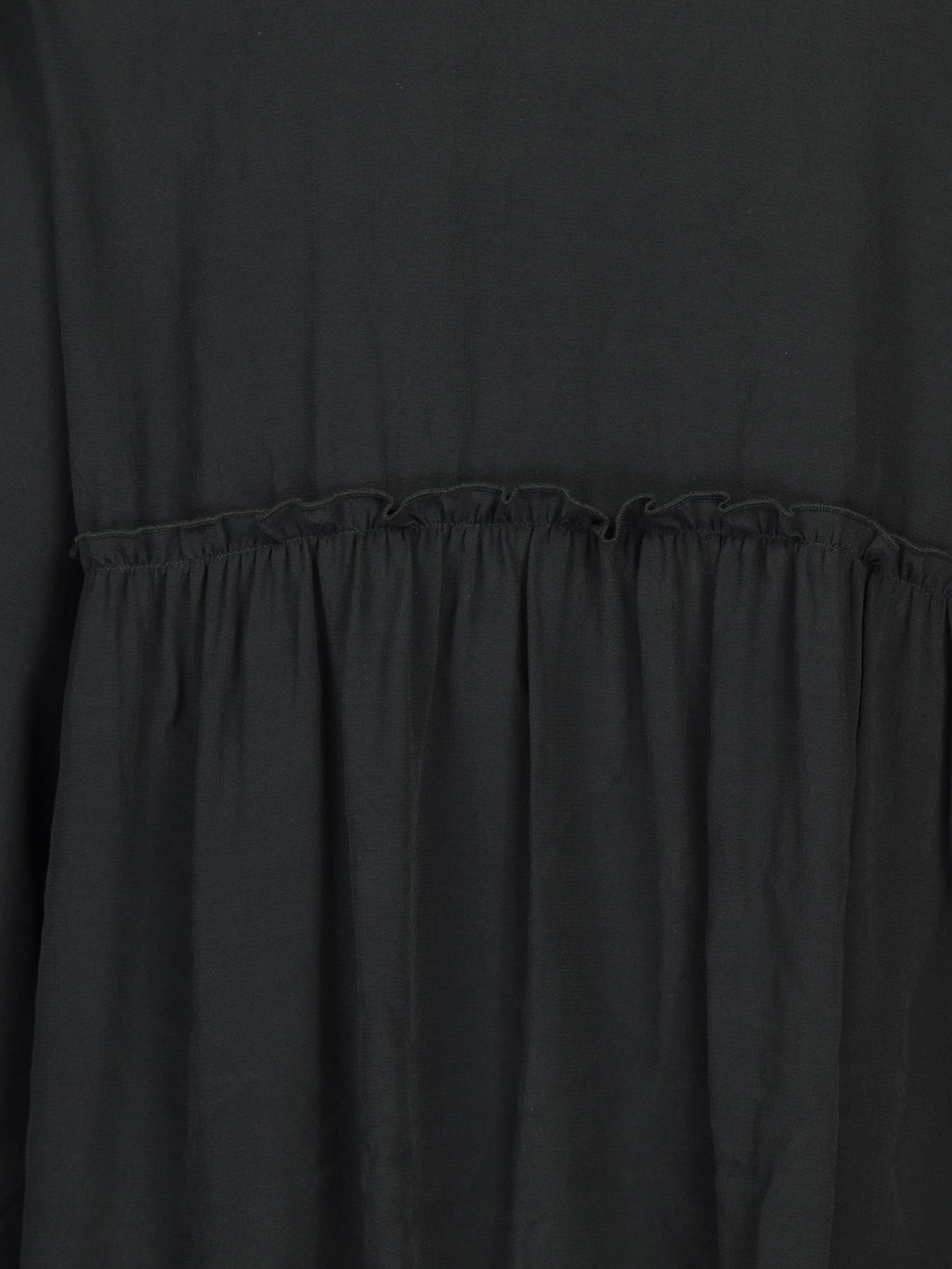 Black Button Through Smock Top - Image 6