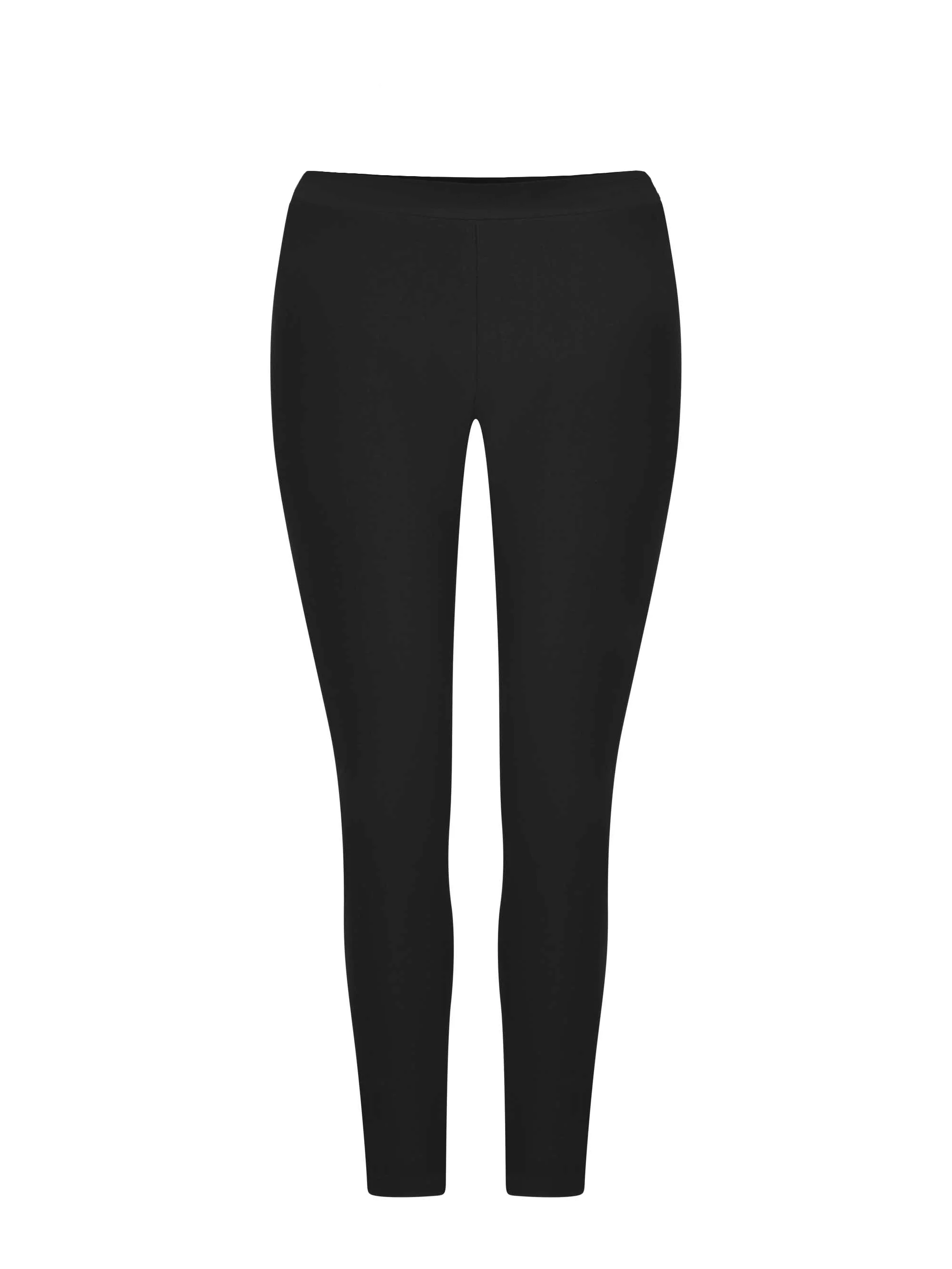 Black Cotton Leggings - Leg Lengths Available - Image 2