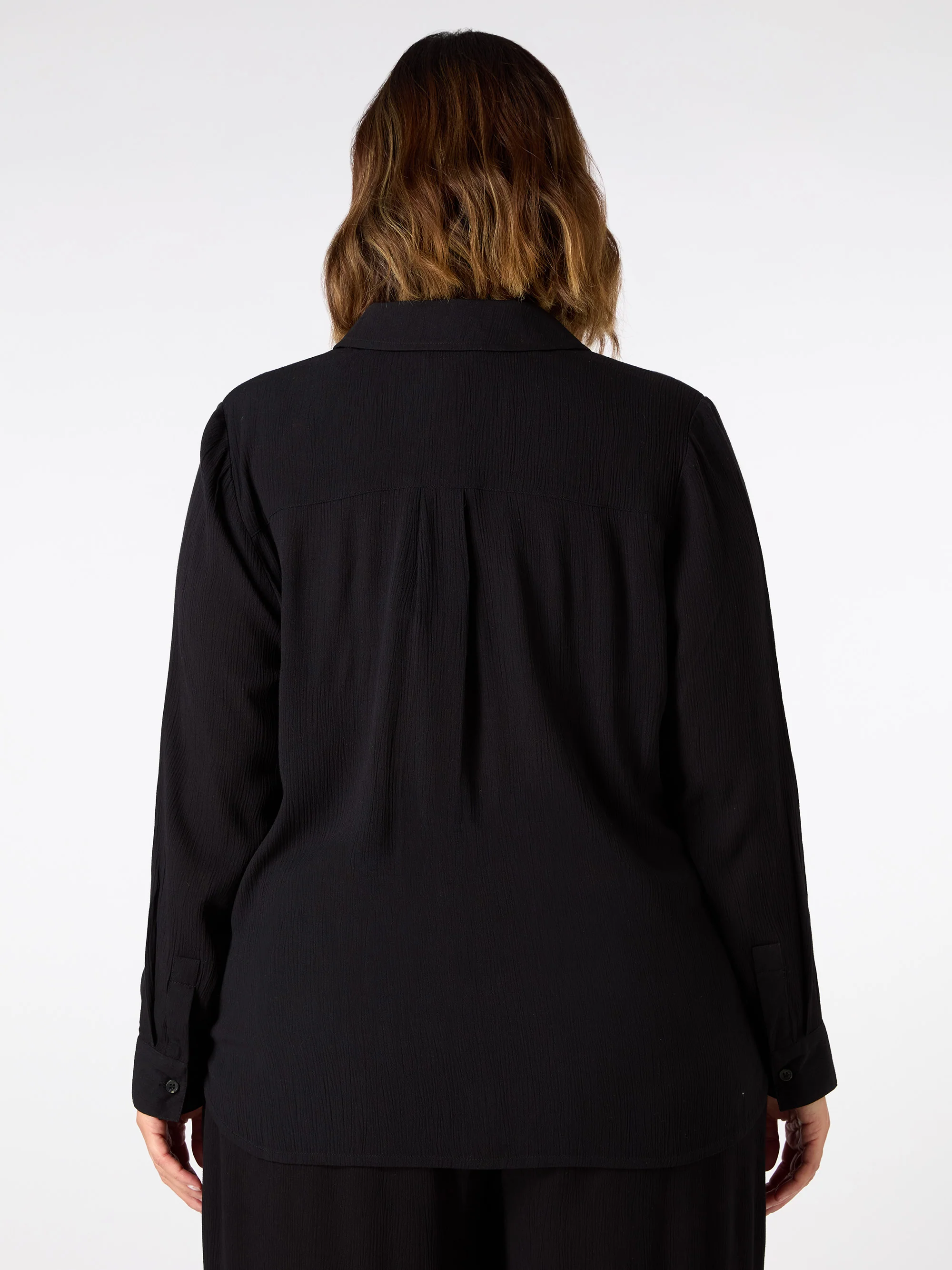 Black Crinkle Shirt - Image 6