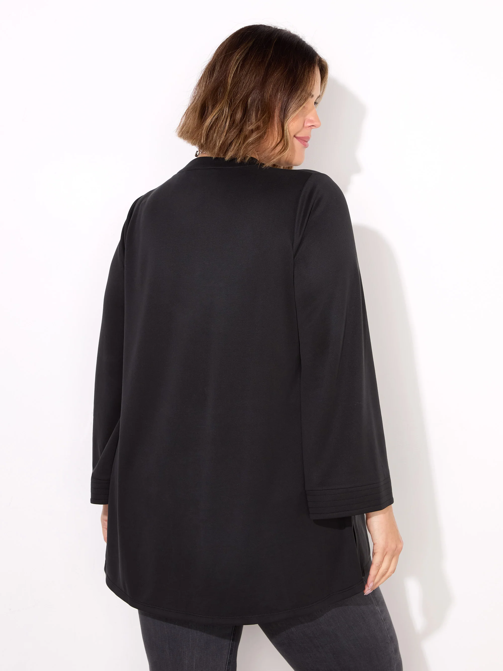 Black Cupro Jersey Tunic - Image 4