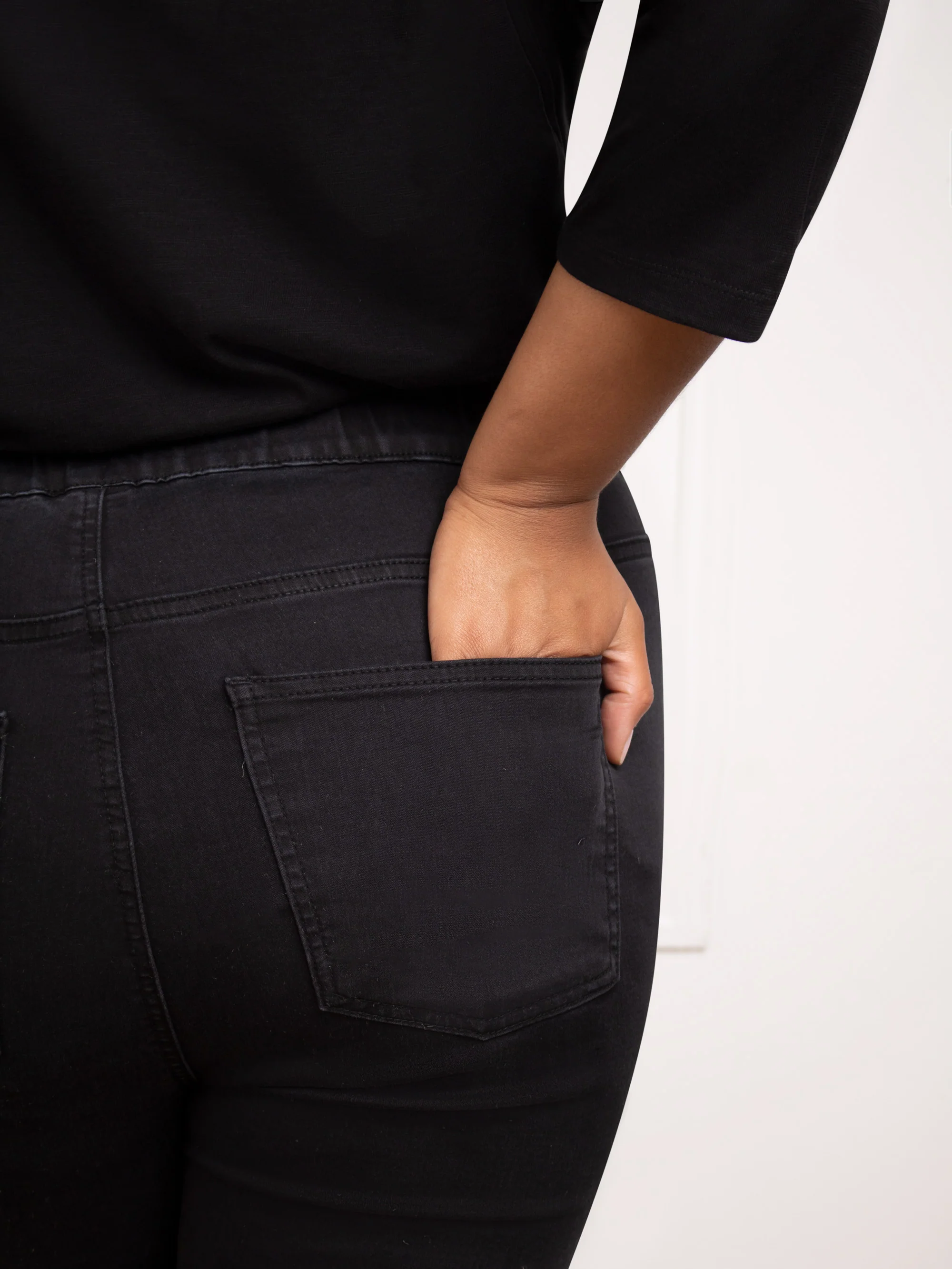 Black Denim Jeggings - Image 3