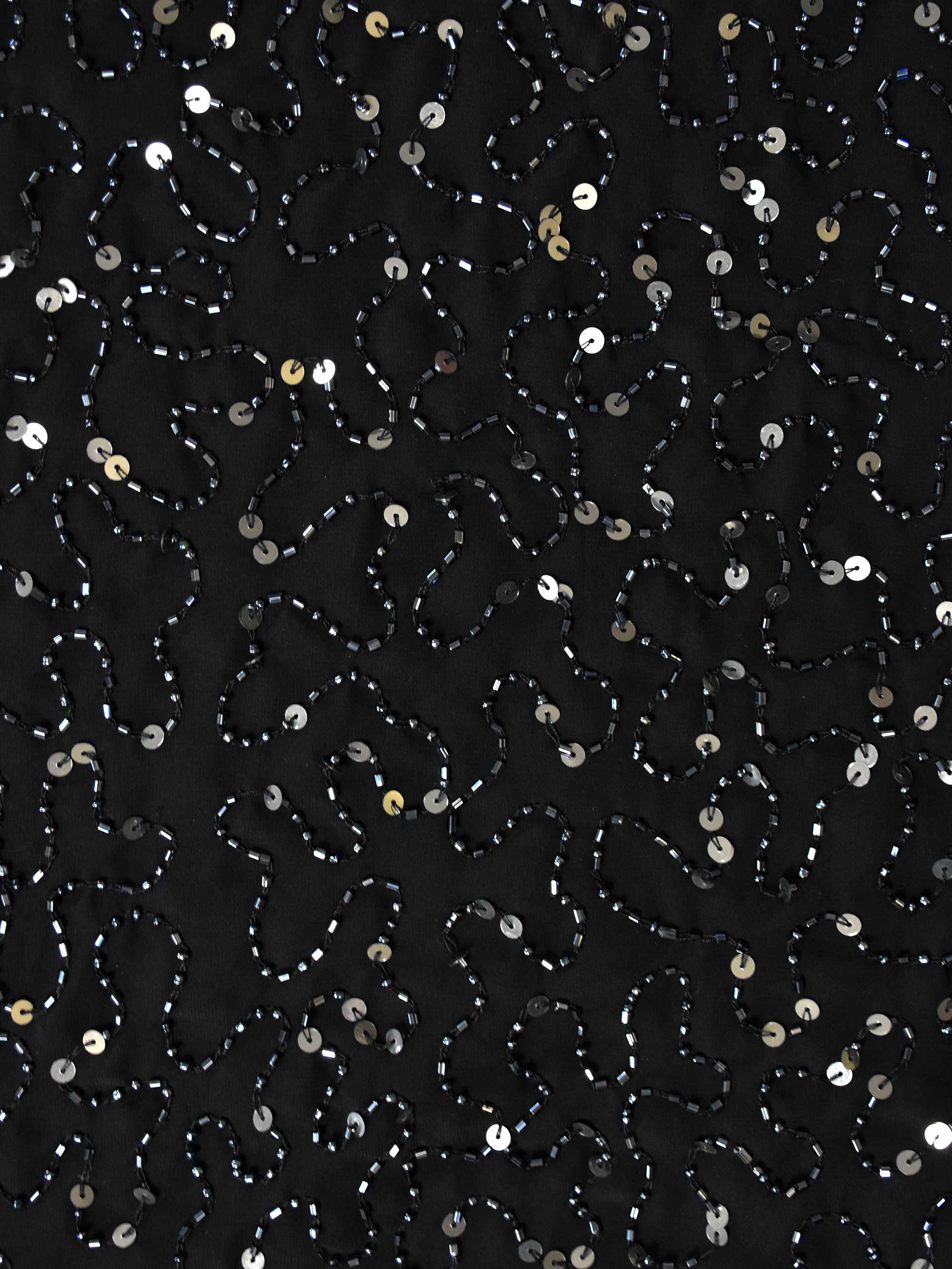Black Embellished Cold Shoulder Dress - Image 6