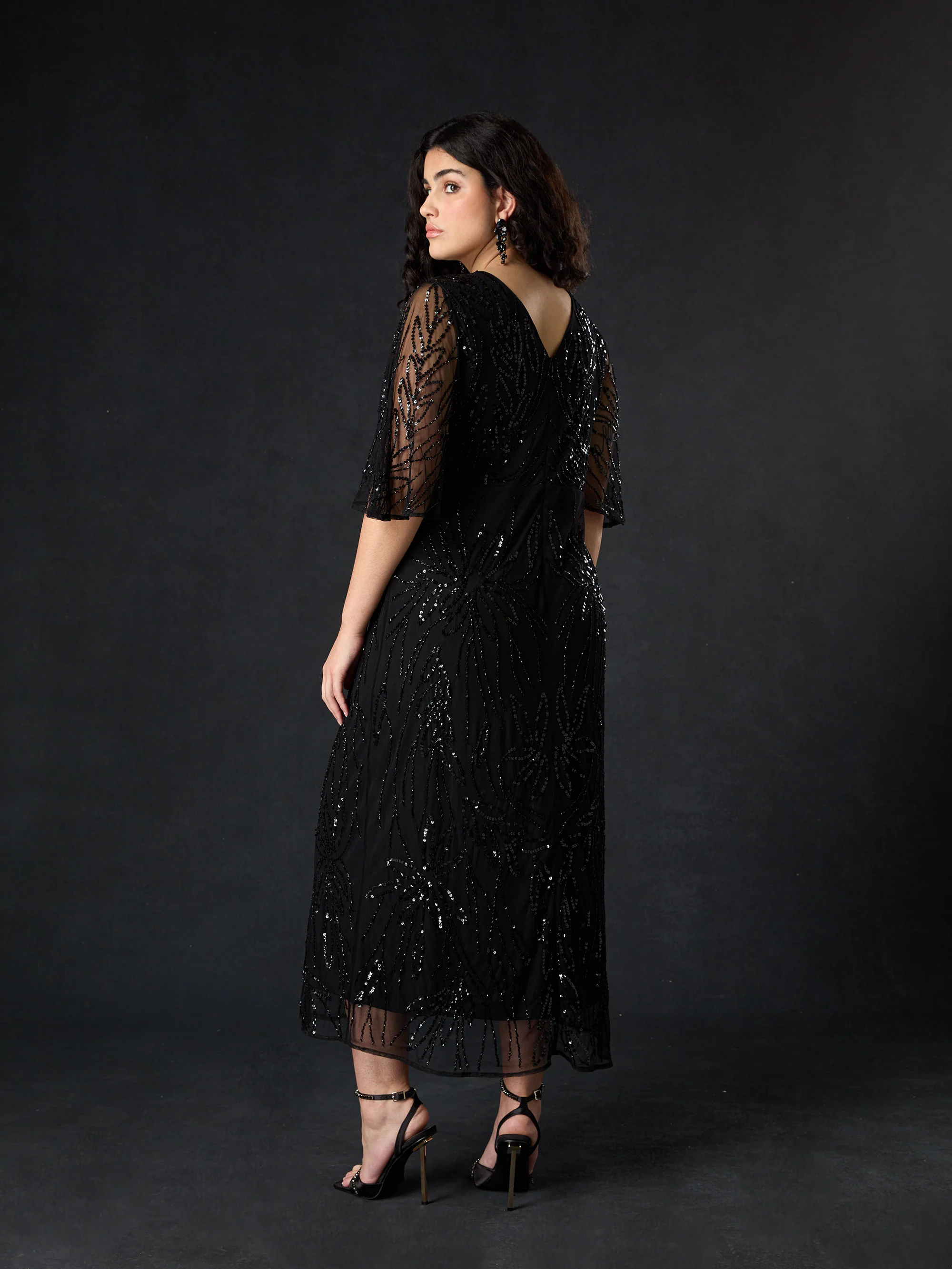 Black Embellished Maxi Dress - Image 5