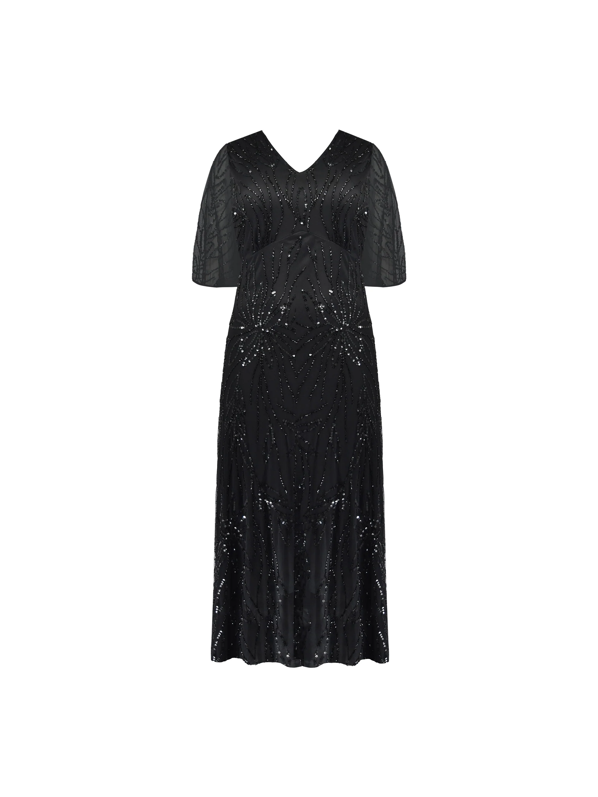 Black Embellished Maxi Dress - Image 6