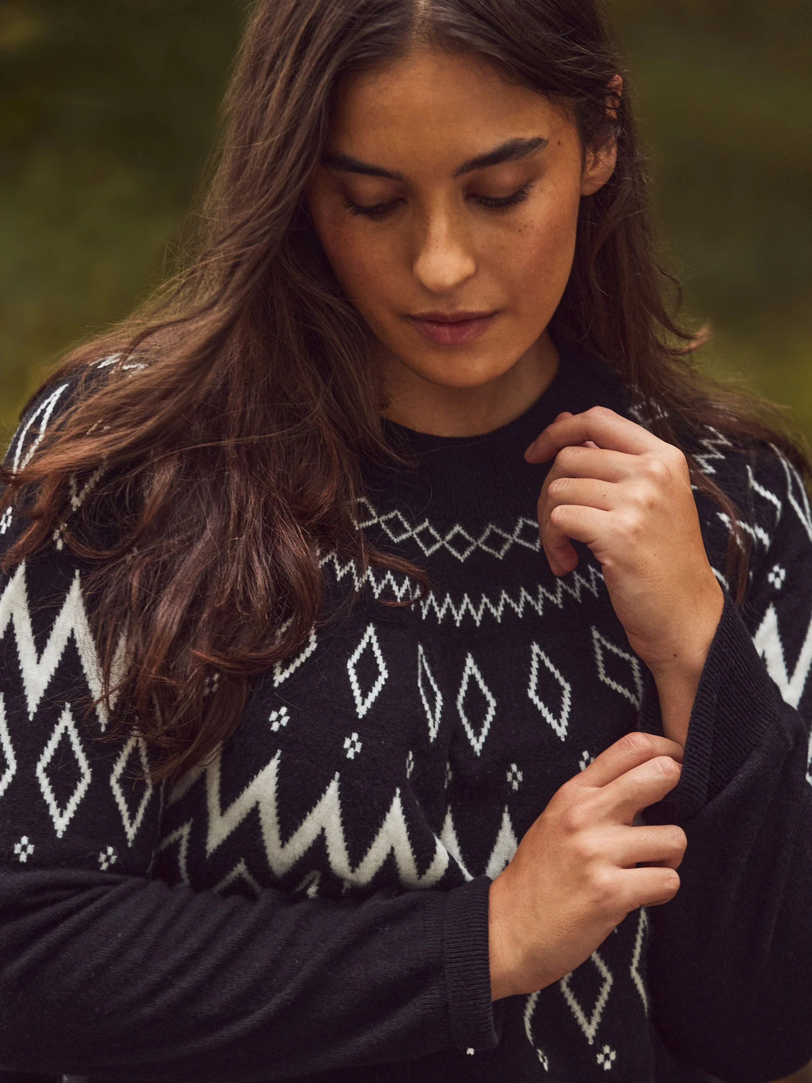 Black Fairisle Knit Jumper - Image 3