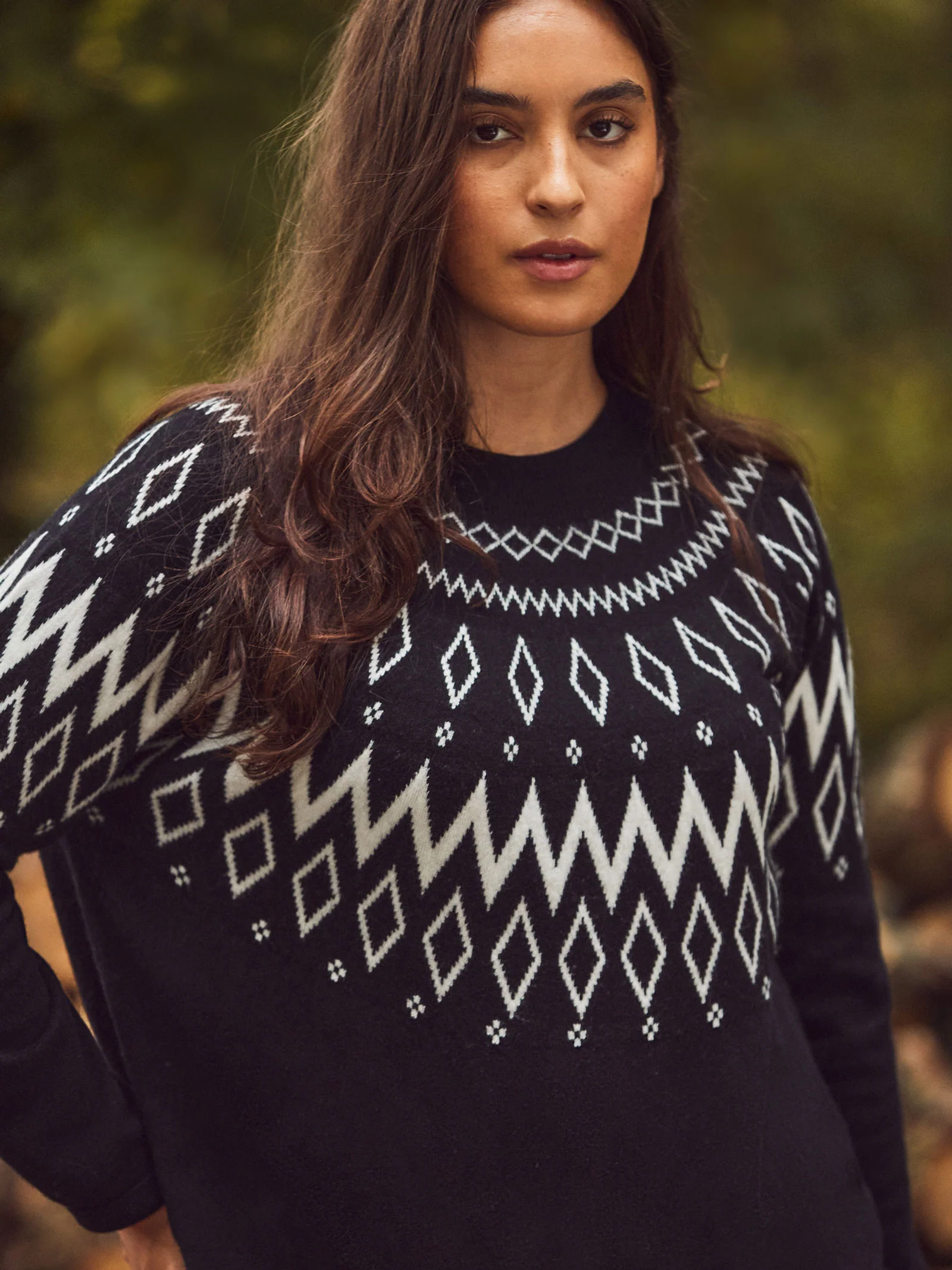 Black Fairisle Knit Jumper - Image 4