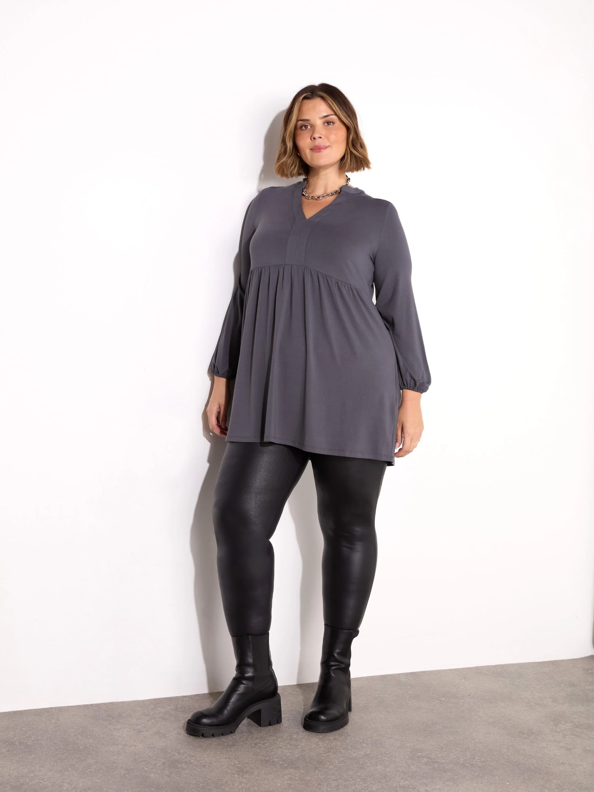 Black Faux Leather Legging - Image 3