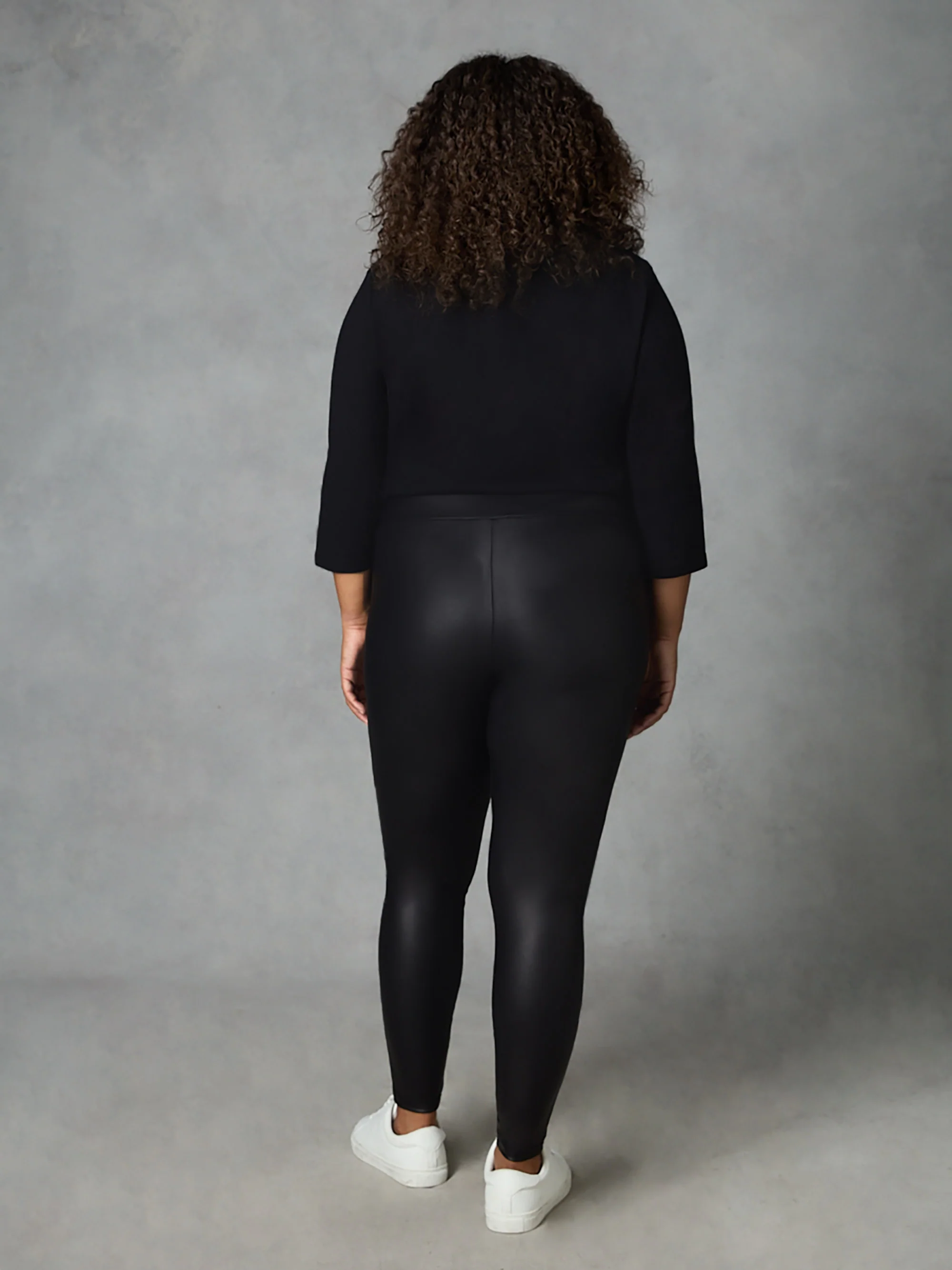 Black Faux Leather Legging - Image 3