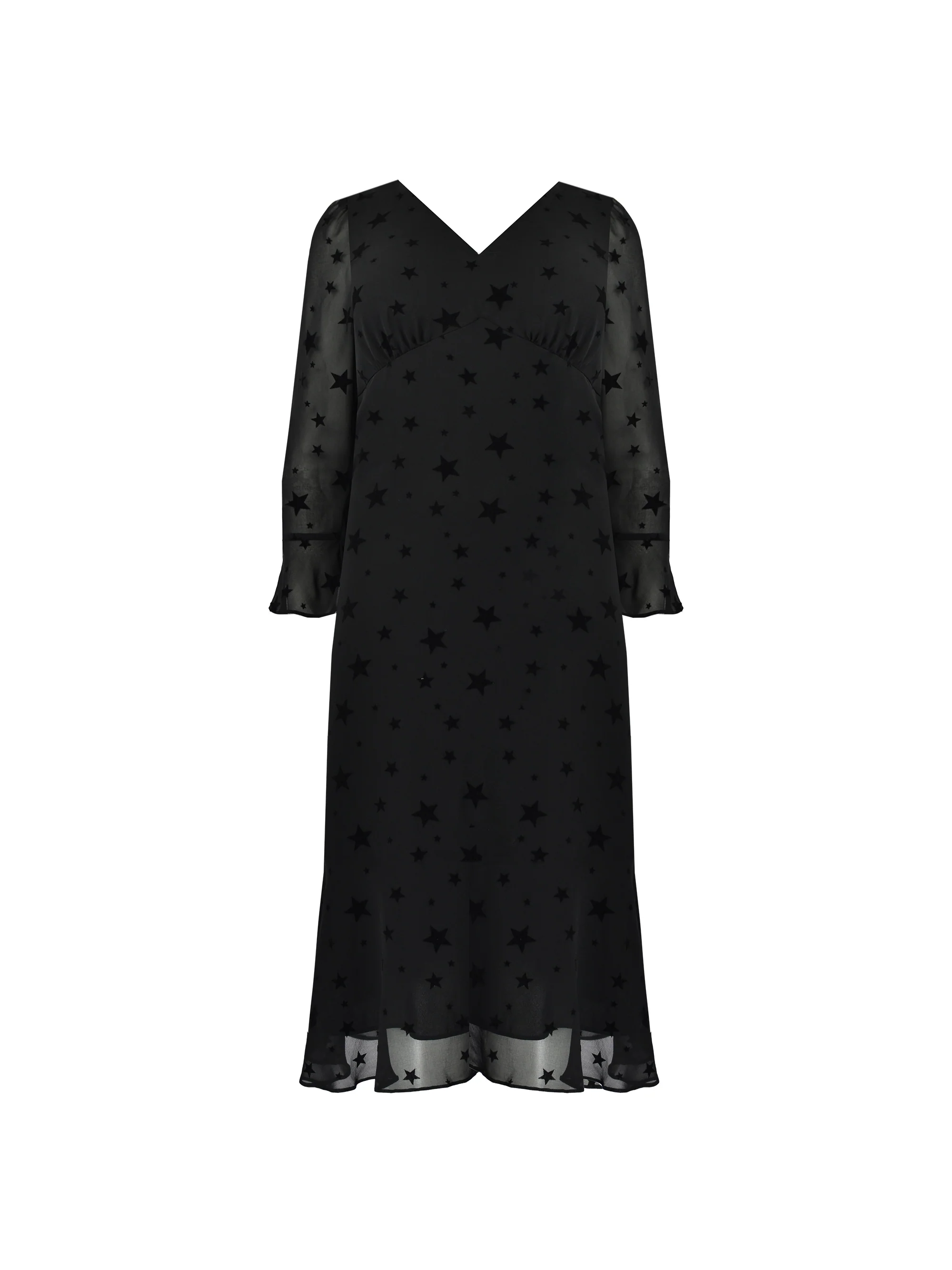 Black Flock Star Midaxi Dress - Image 4
