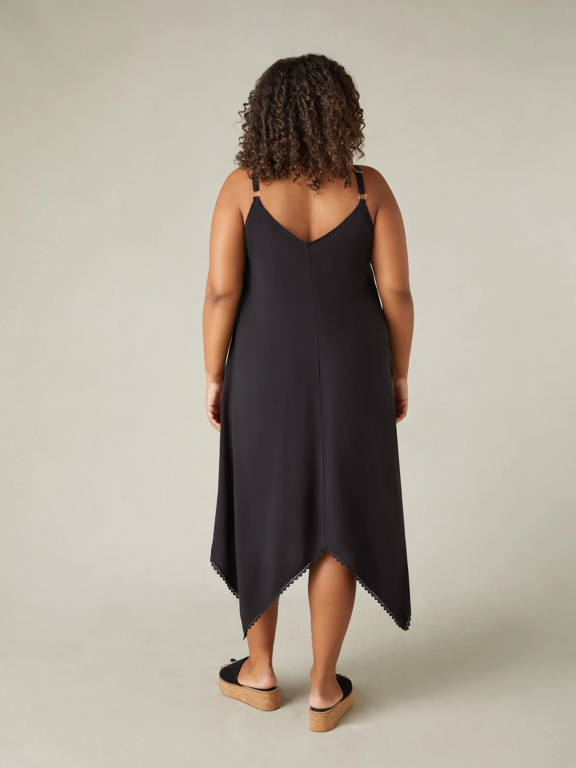 Black Hanky Hem Dress - Image 6