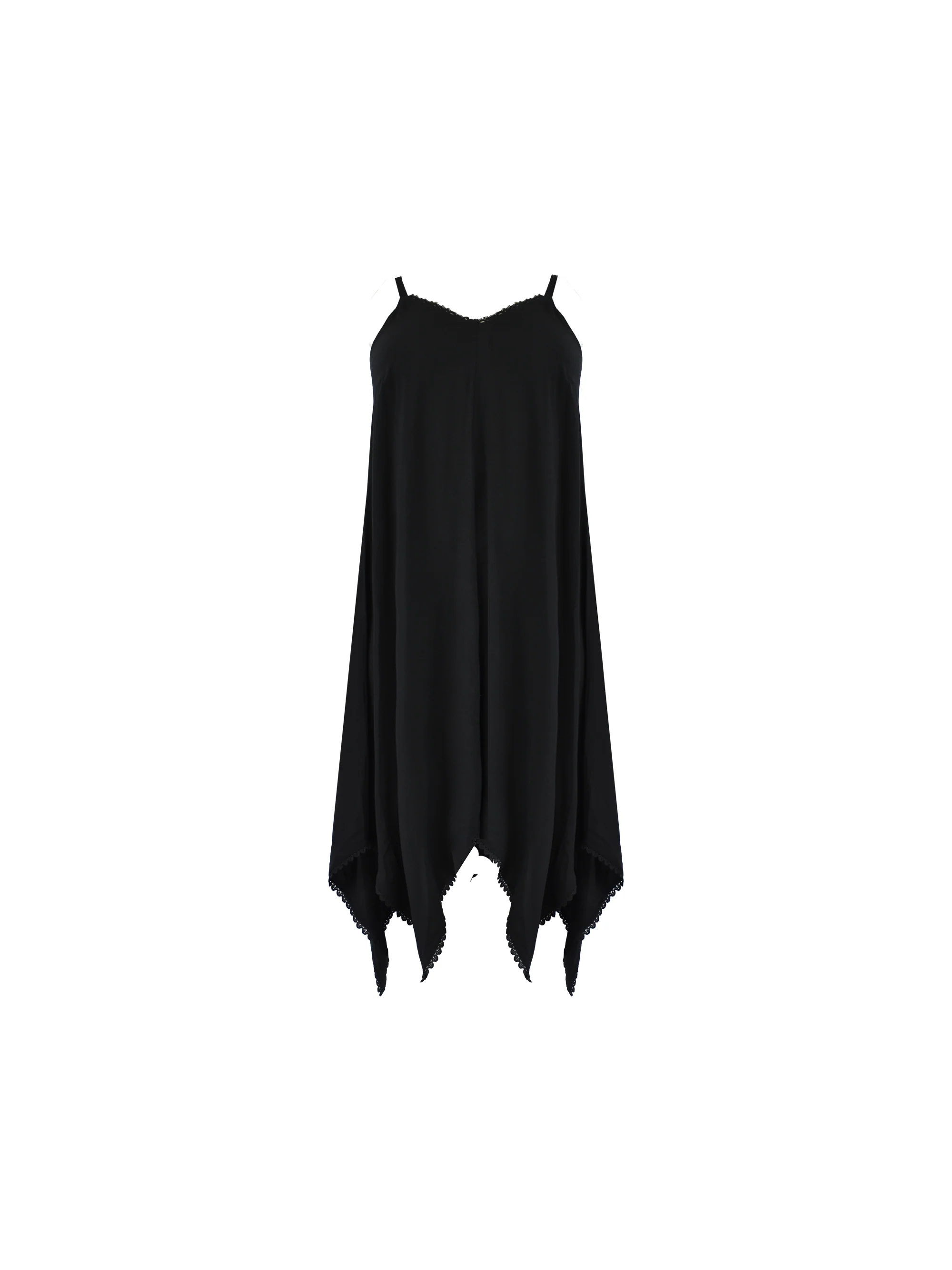 Black Hanky Hem Dress - Image 7