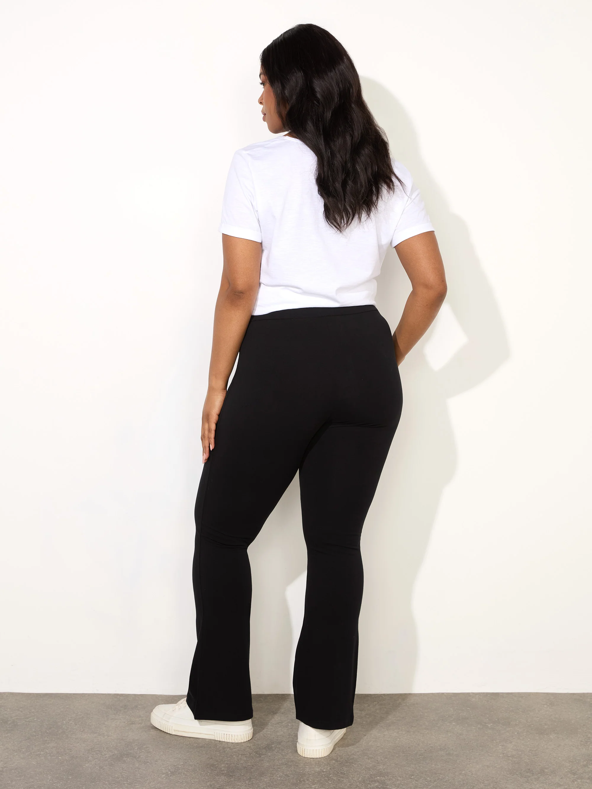 Black Jersey Boot Cut Legging - Image 3