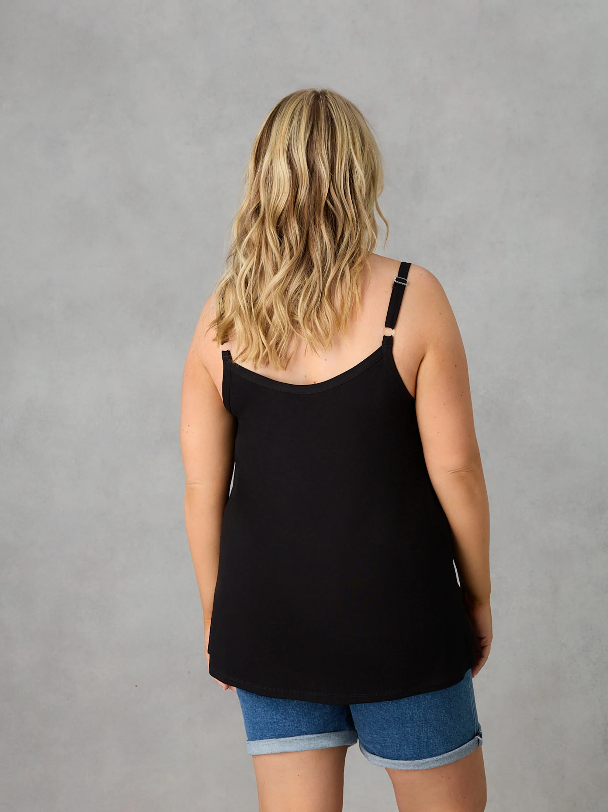 Black Jersey Cami - Image 3