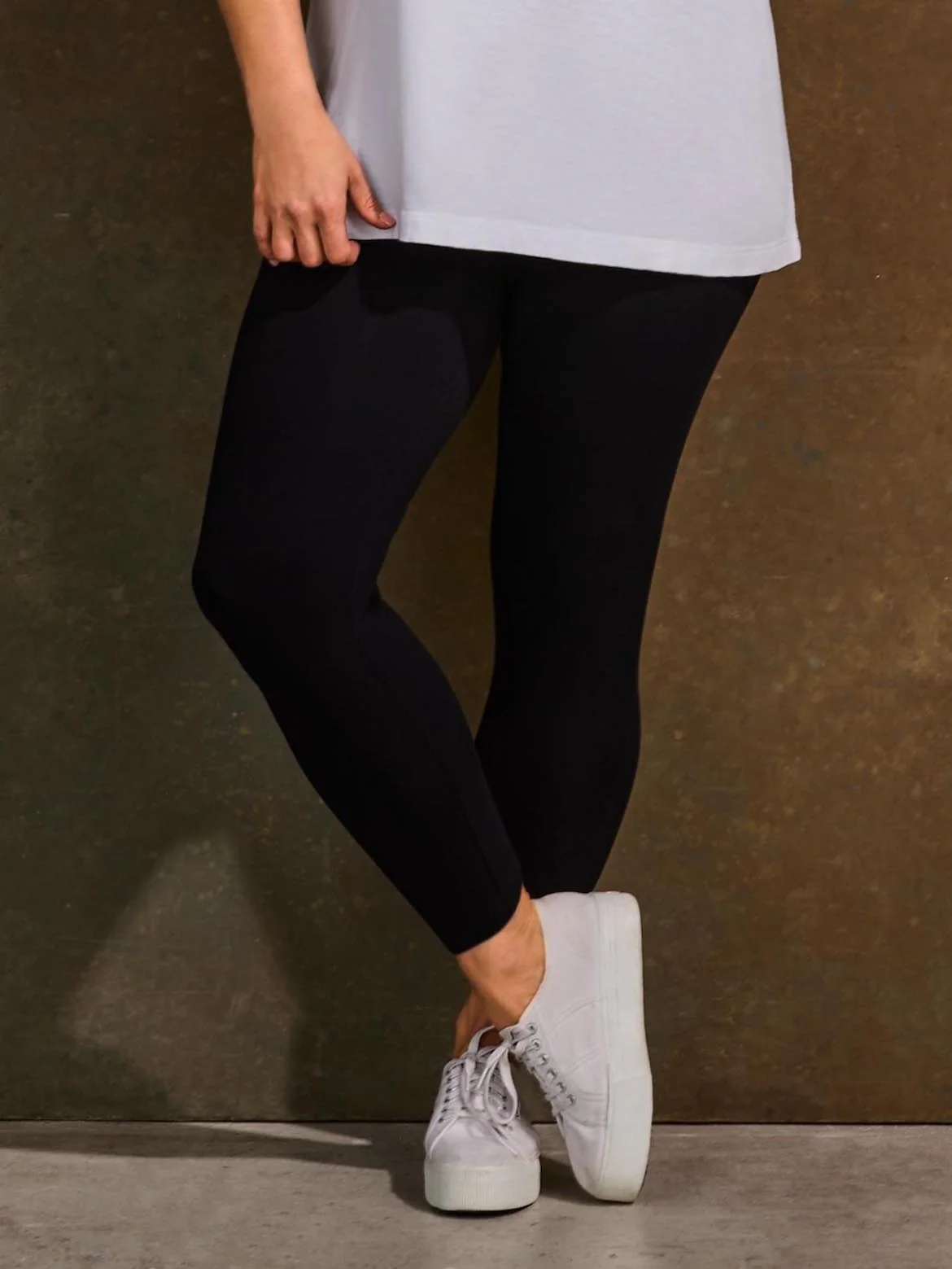 Black Jersey Leggings - Image 3