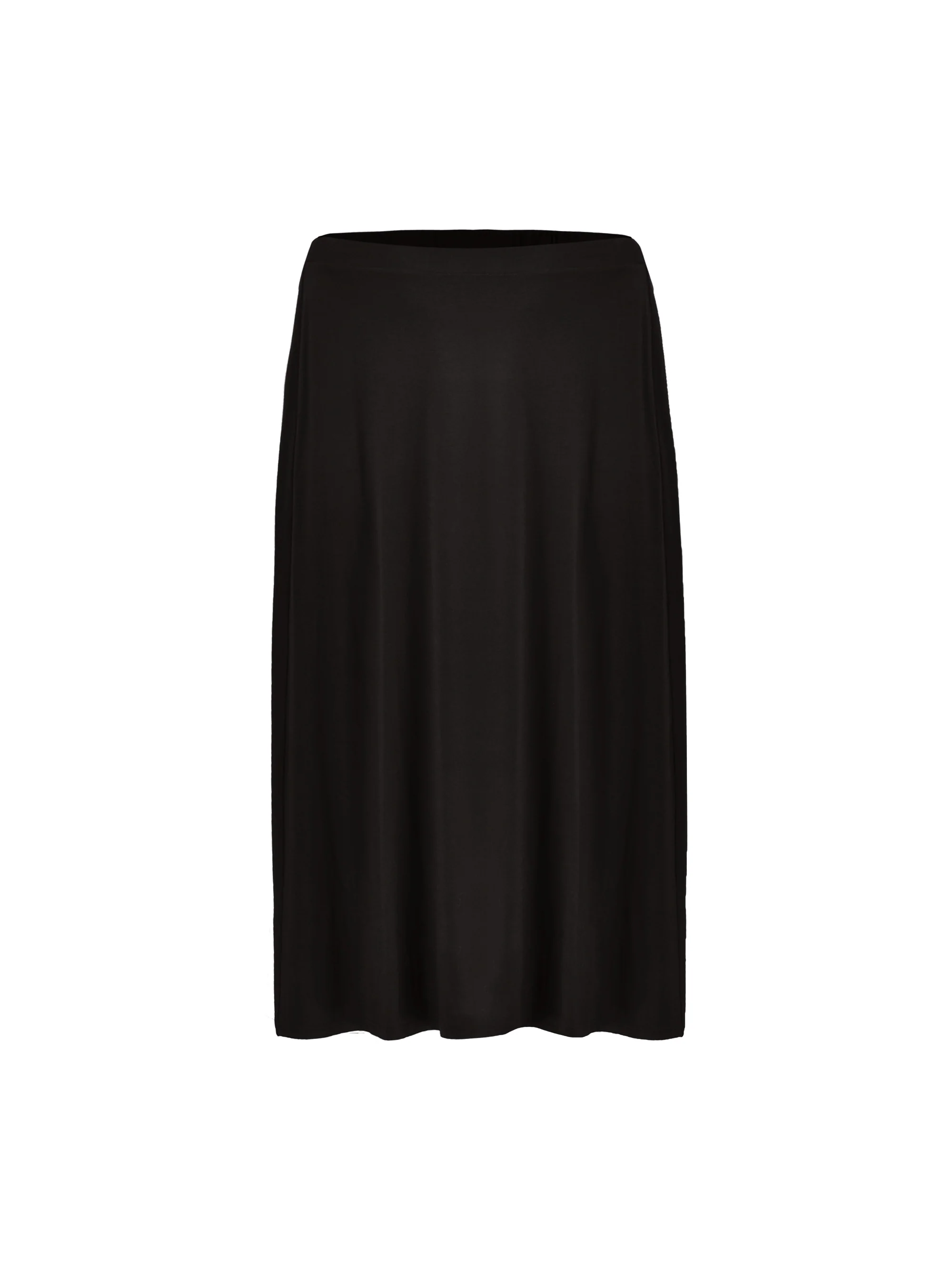 Black Jersey Midi Skirt - Image 4