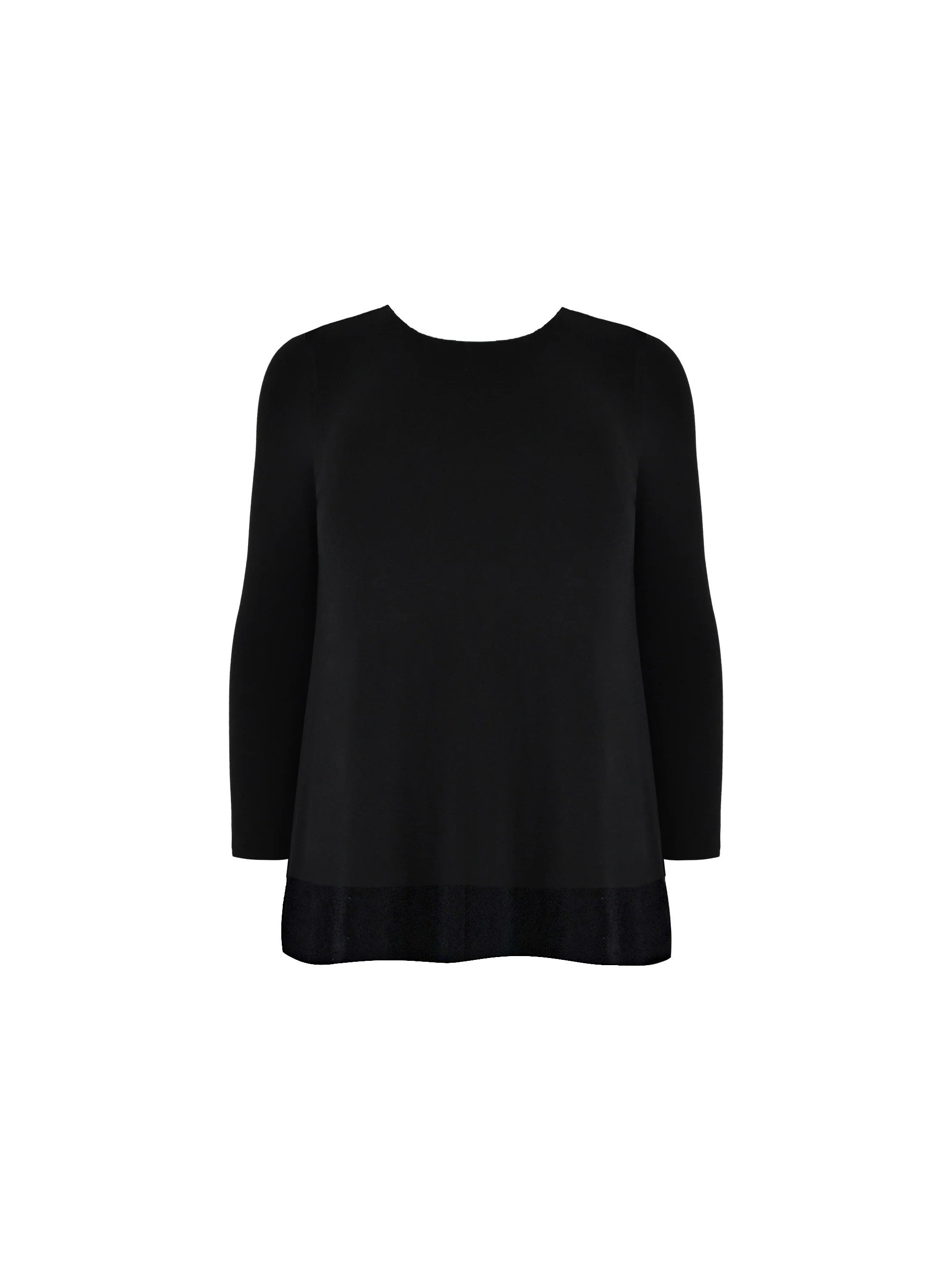 Black Jersey Overlay Tunic - Image 4