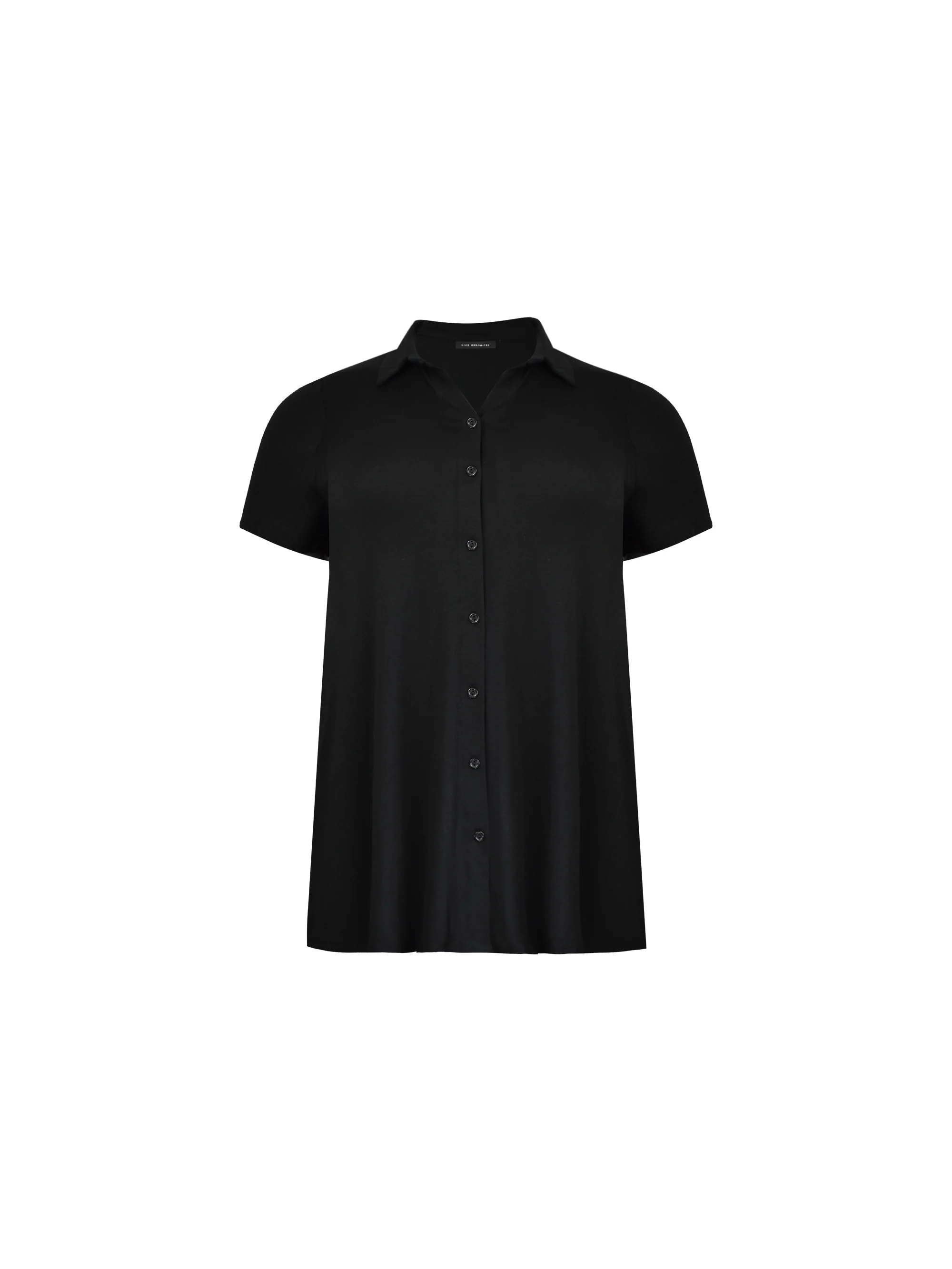 Black Jersey Relaxed Shirt - Image 4