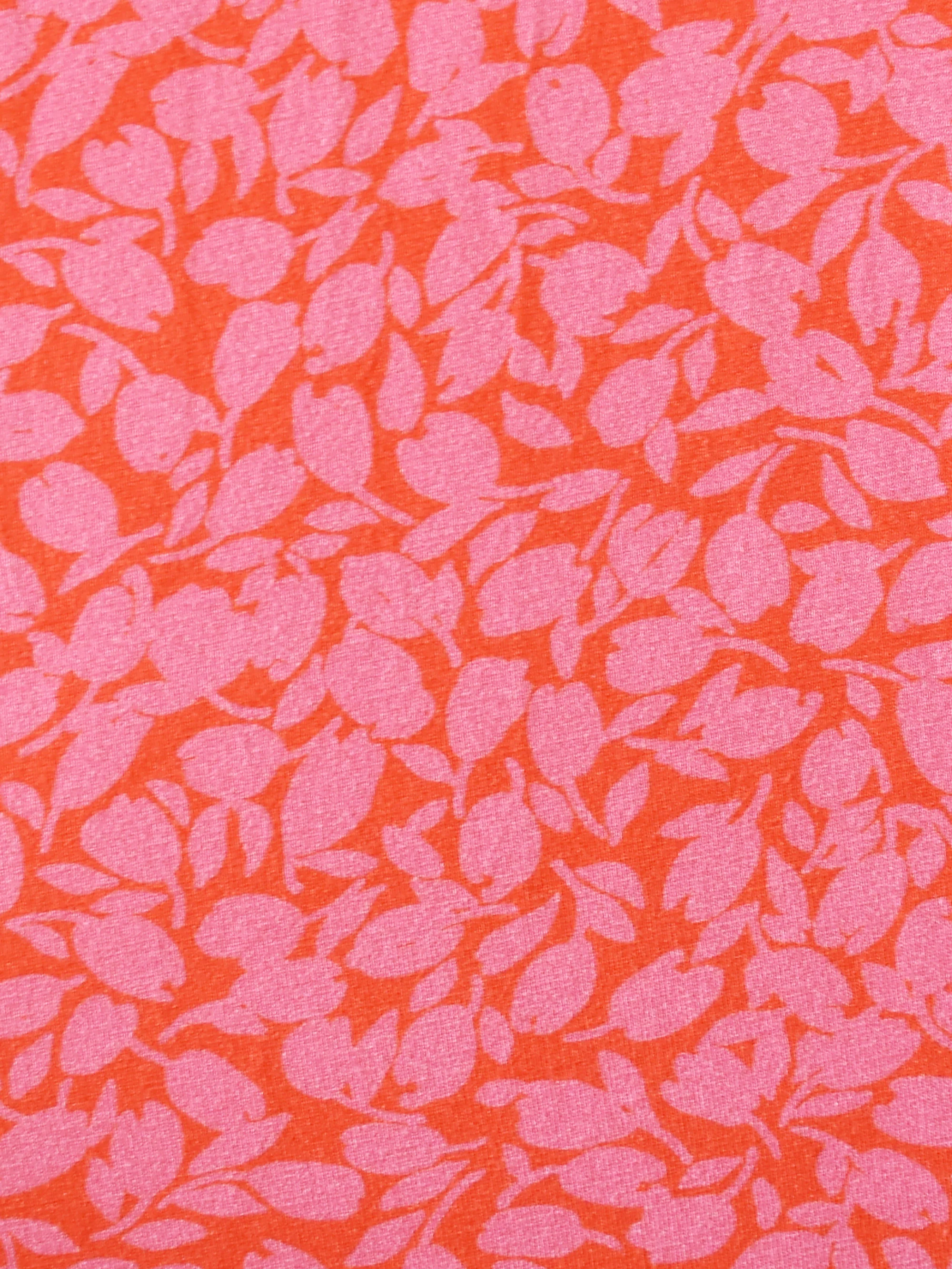 Pink Floral Jersey Relaxed Shirt - Image 4