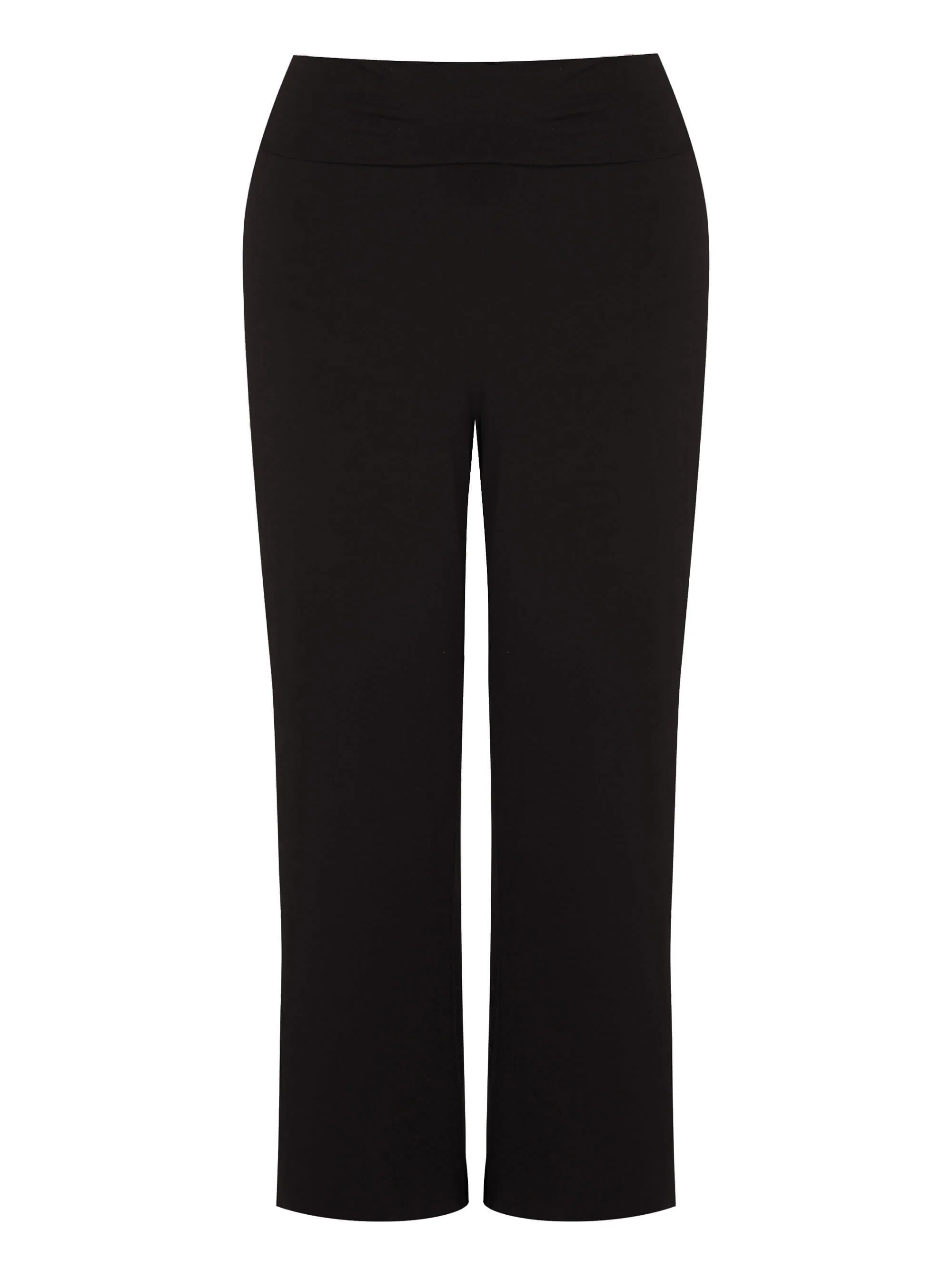 Jersey Relaxed Wide Leg Trousers - Image 4