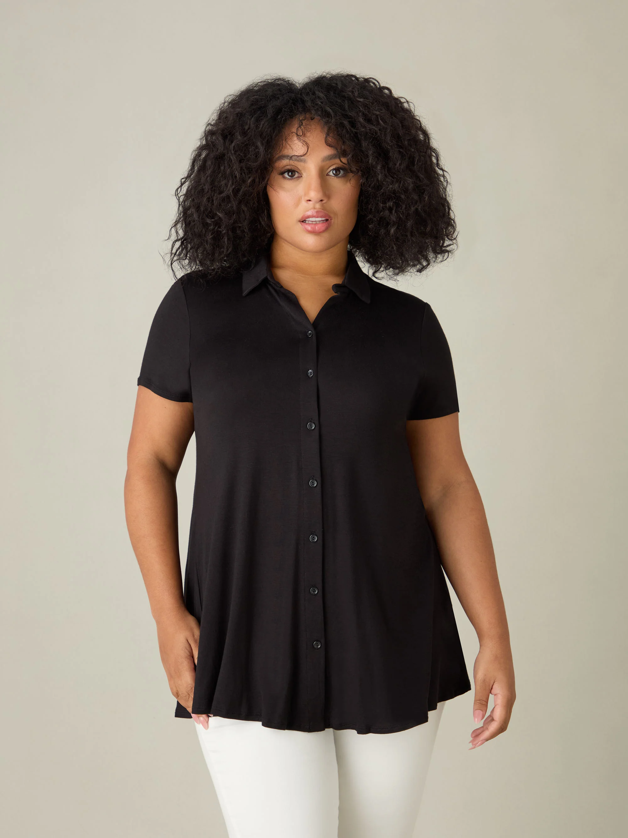 Black Jersey Shirt