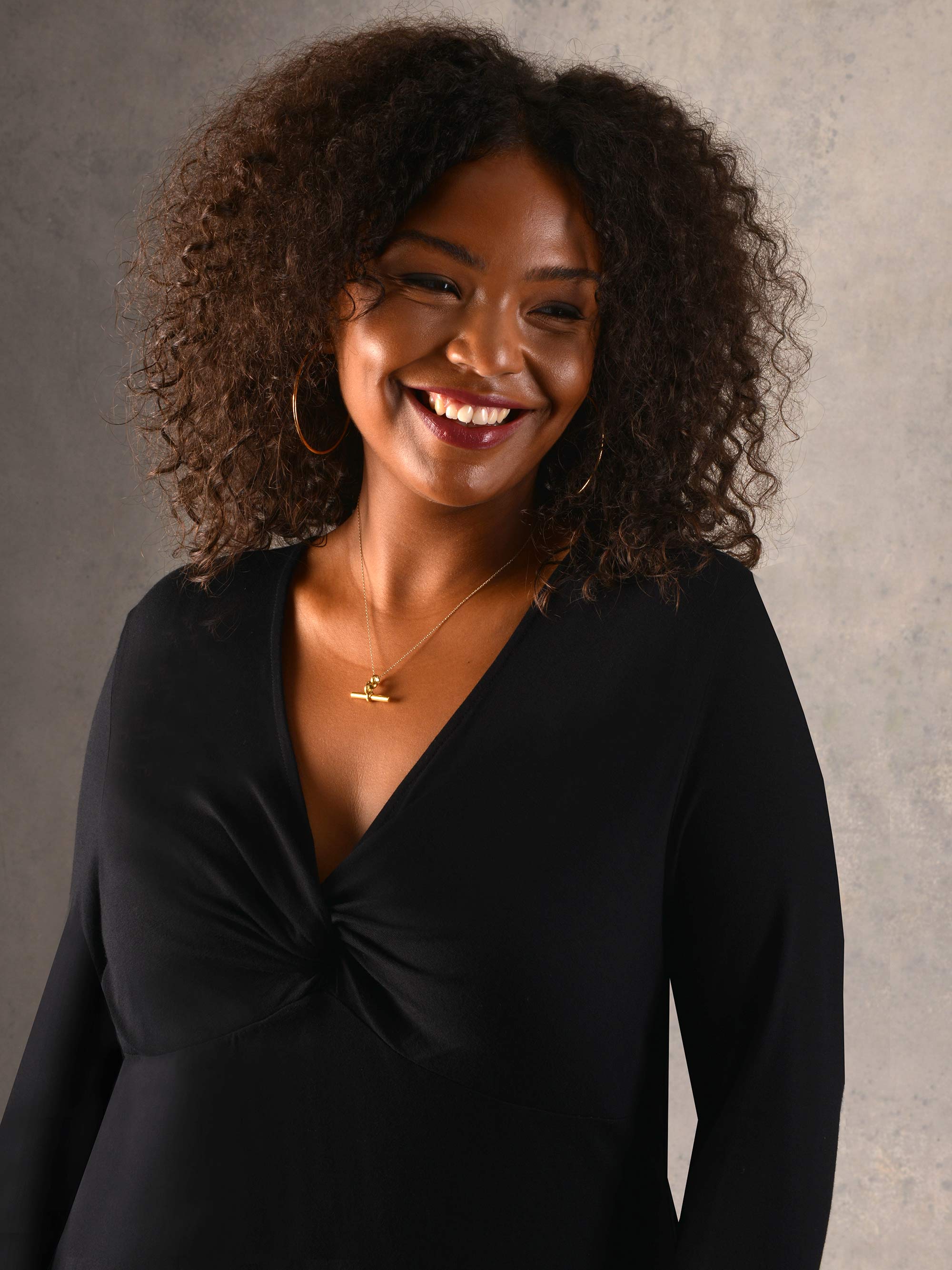 Black Knot Front Jersey Top - Image 2