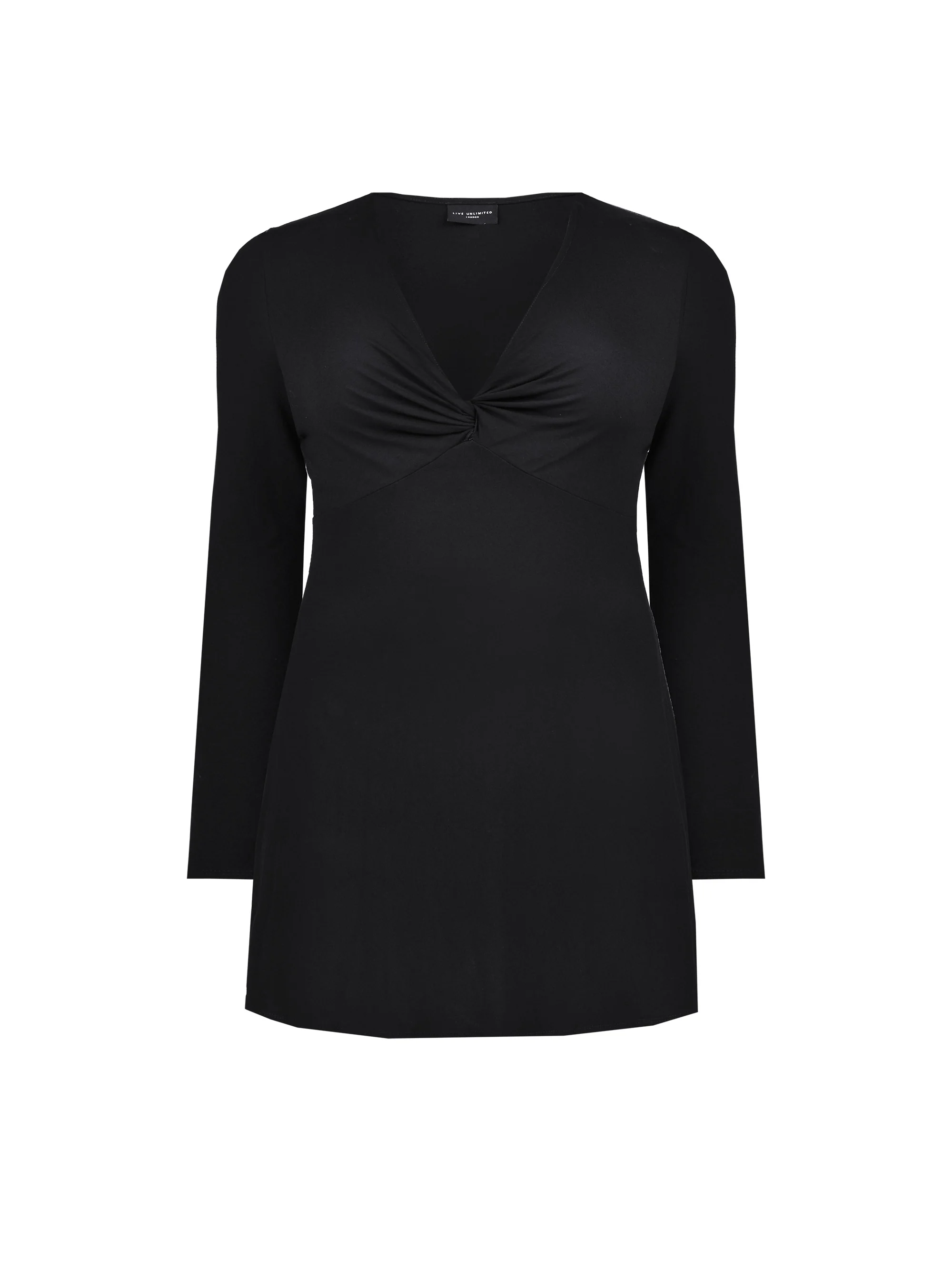 Black Knot Front Jersey Top - Image 4