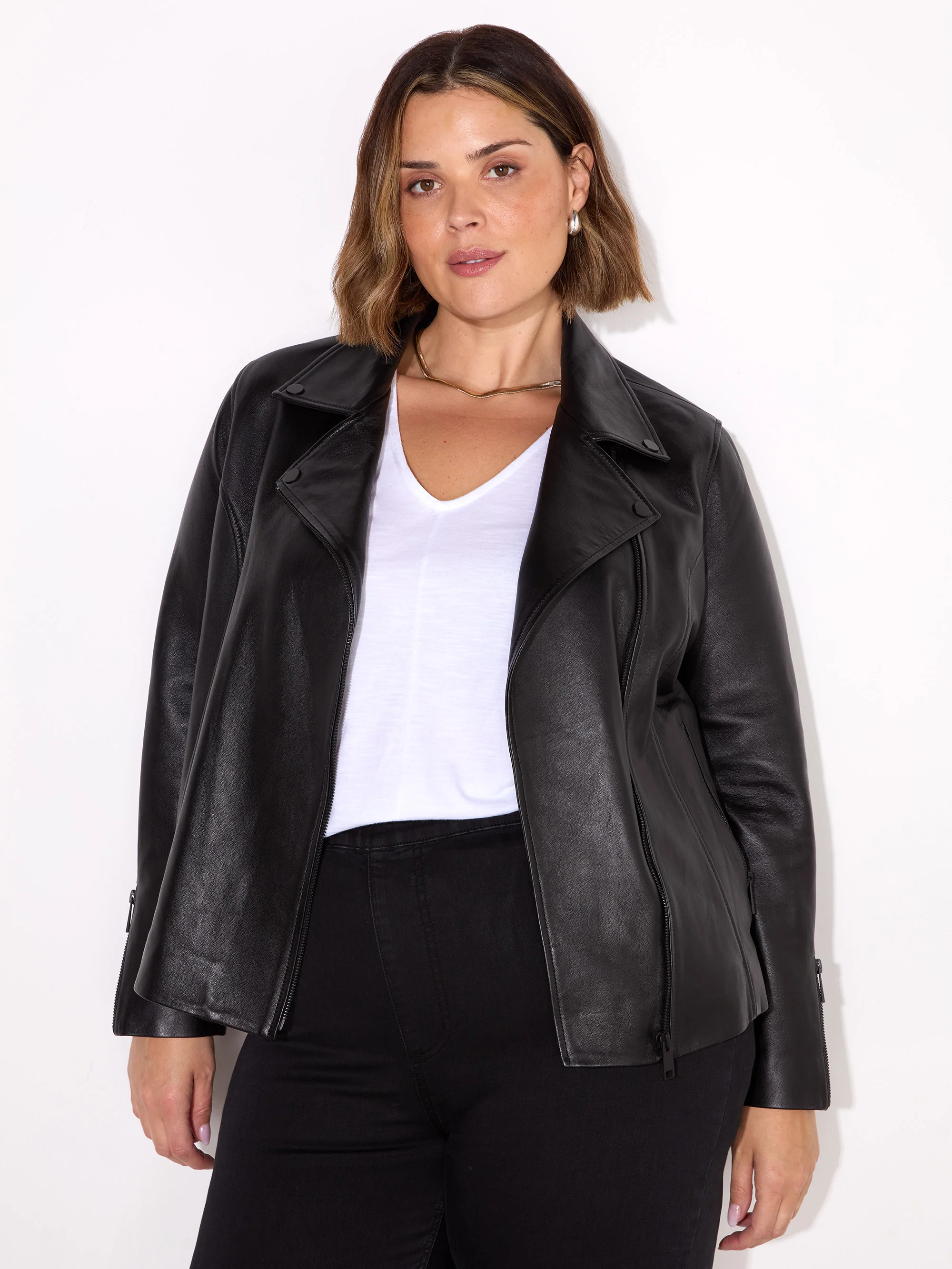 Black Leather Jacket - Image 3