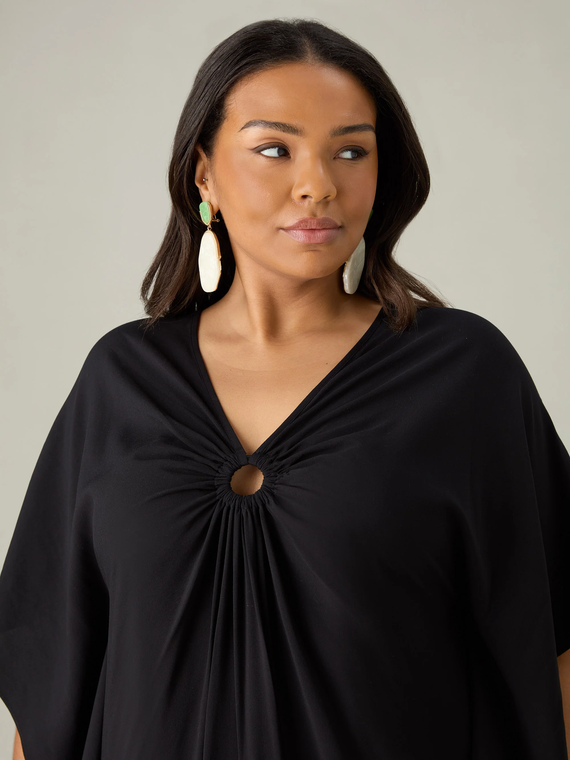 Black Maxi Kaftan Dress - Image 4