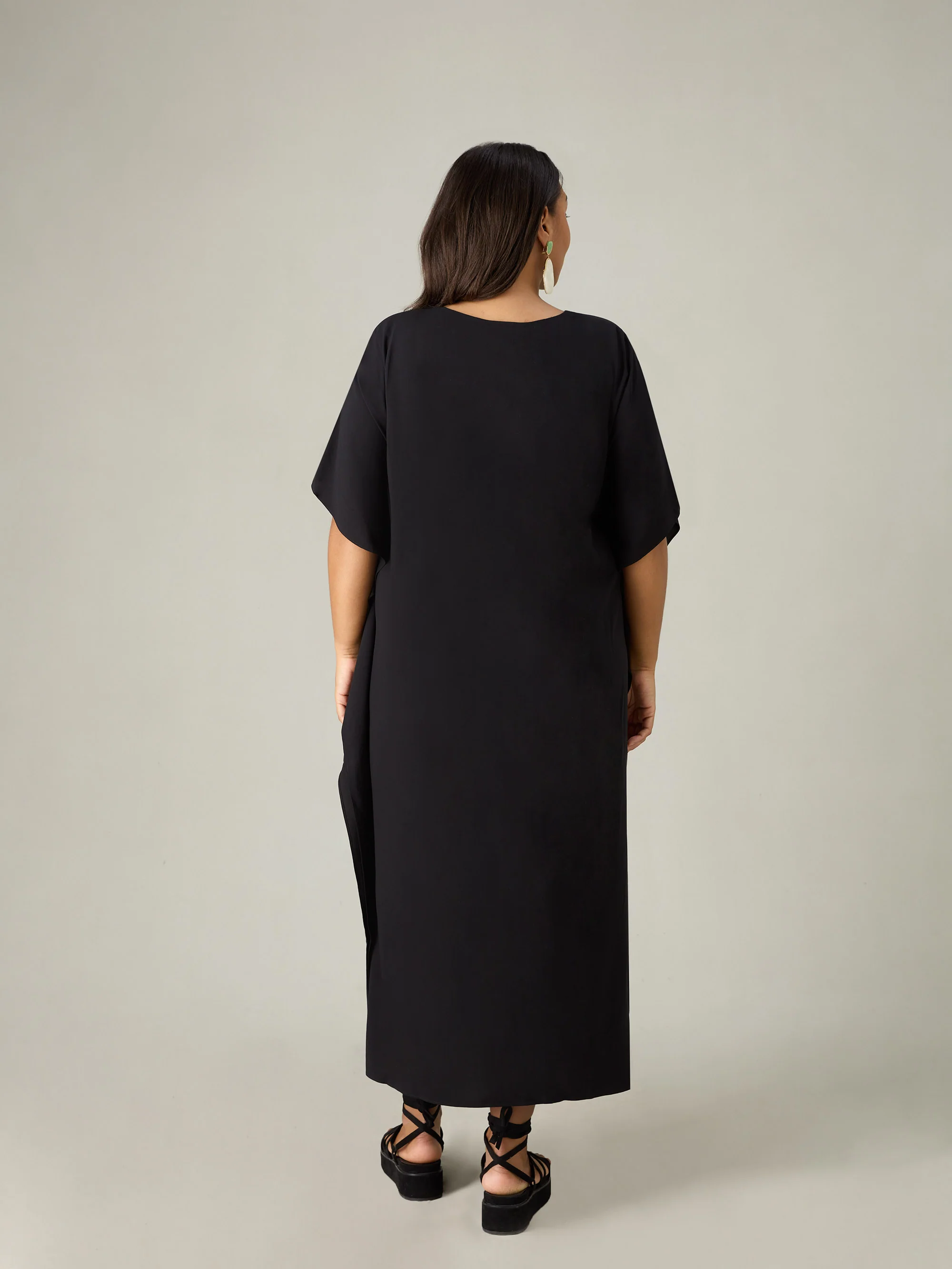Black Maxi Kaftan Dress - Image 6