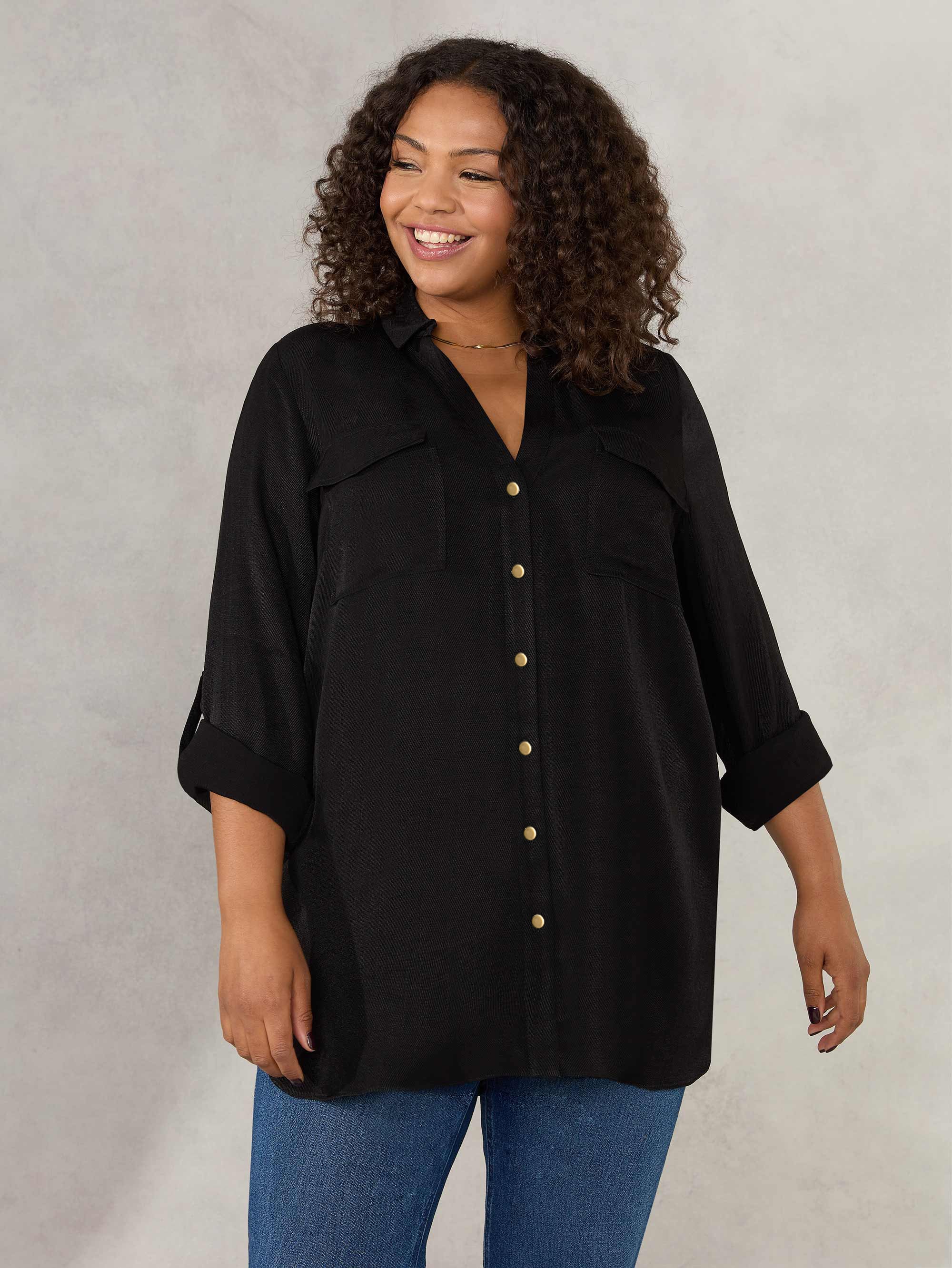 Black Utility Shirt - Image 2