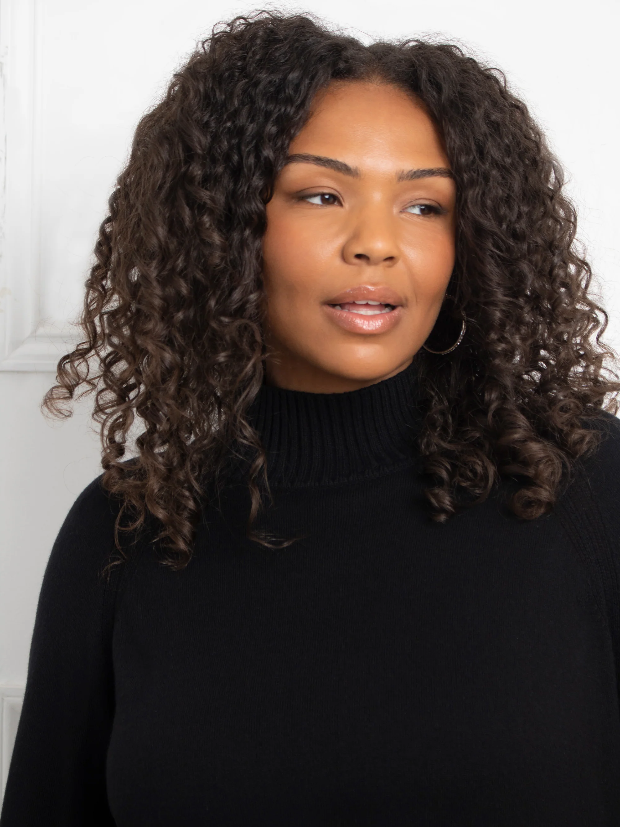 Black Mock Neck Jumper - Image 5