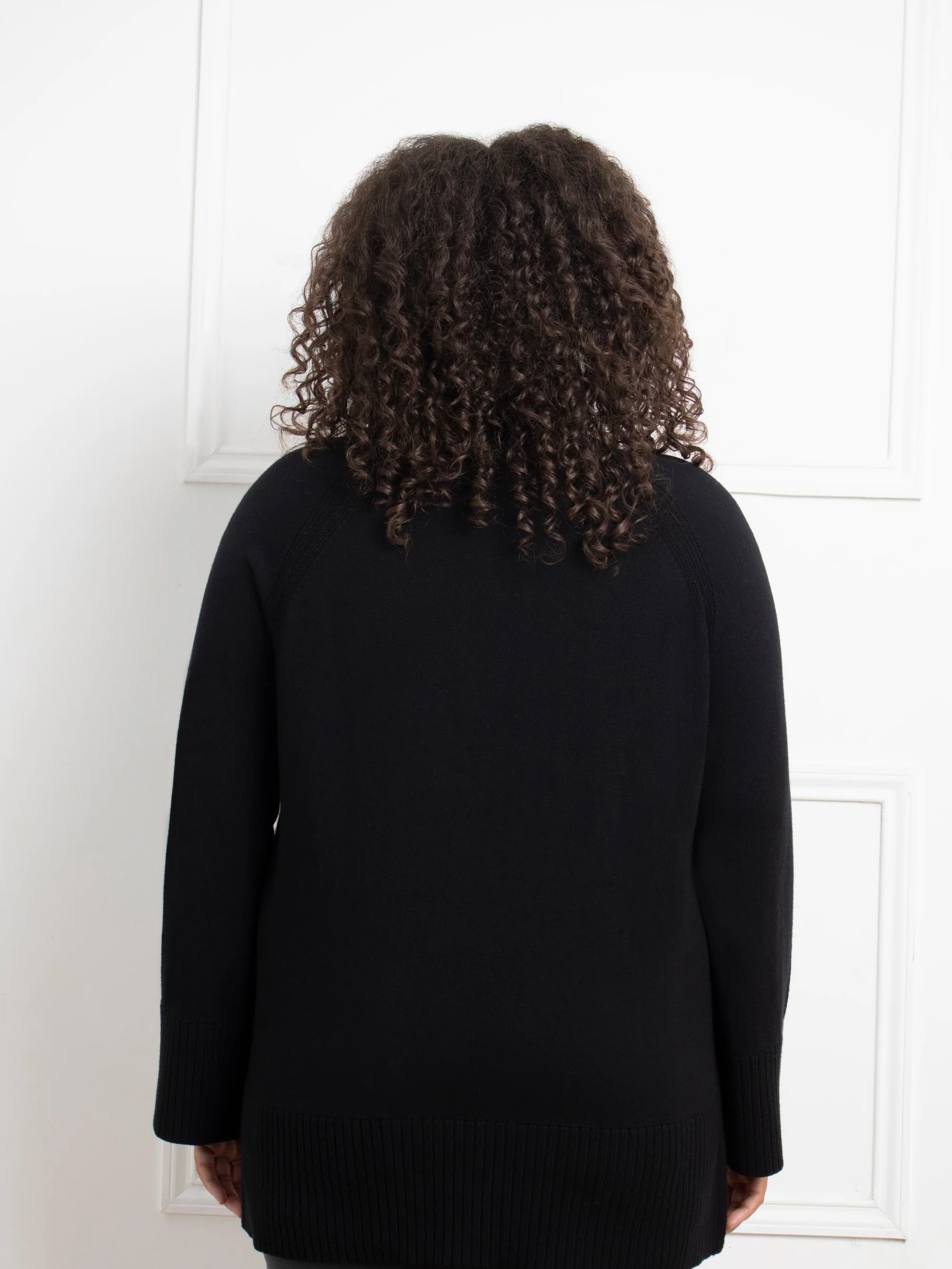 Black Mock Neck Jumper - Image 6