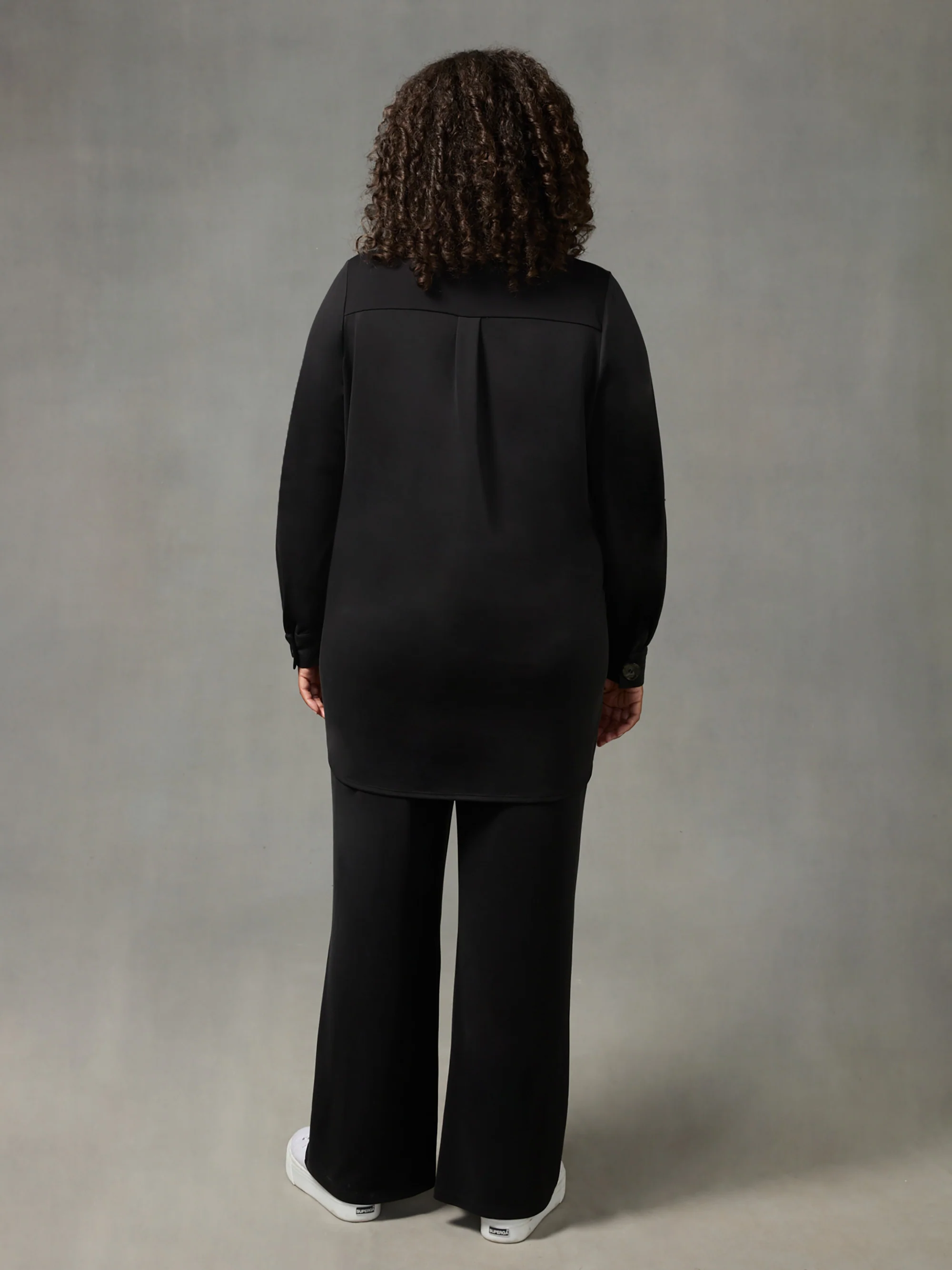 Black Modal Jersey Trousers - Image 3